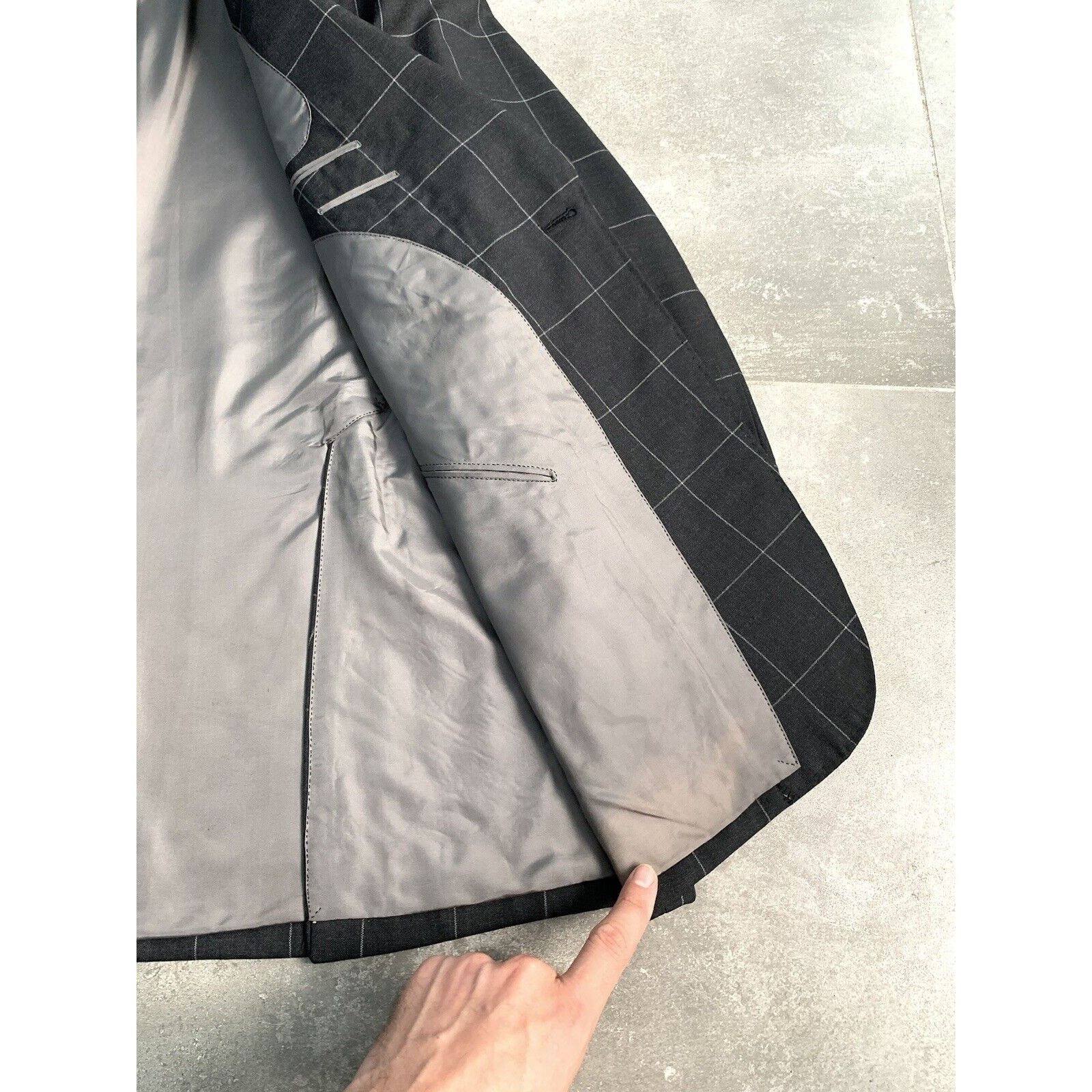 Designer × Vintage Men's ARNYS PARIS Bespoke Suit Blazer Trousers EU 50 UK 40 Size 50S - 23 Thumbnail