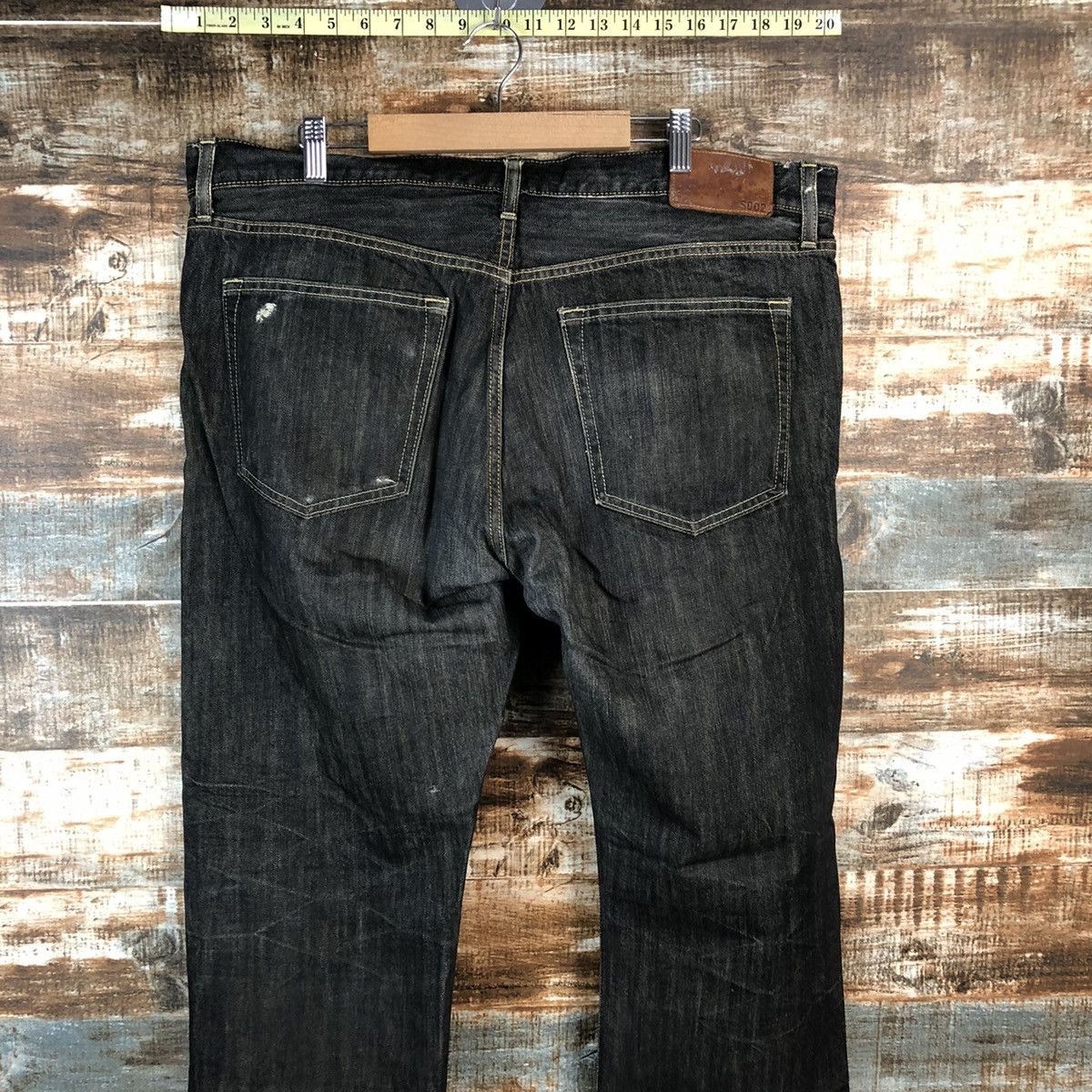 Uniqlo DL Uniqlo Jeans Black Distressed Denim Pants #C156 Size US 38 / EU 54 - 14 Thumbnail