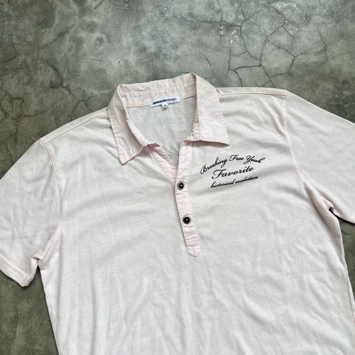 semanticdesign 2000s Semanticdesign Vkei Style Poem Polos Shirt Size US L / EU 52-54 / 3 - 3 Thumbnail