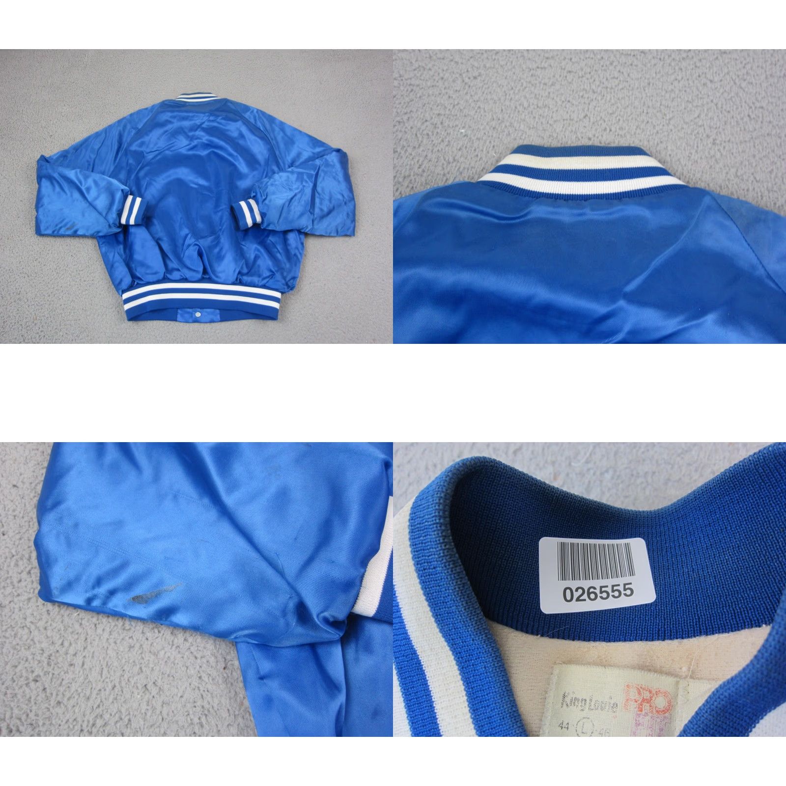 Vintage VINTAGE Bomber Jacket Mens Large Blue Satin General Mills Made in USA 80s Clothing? Size US L / EU 52-54 / 3 - 9 Thumbnail