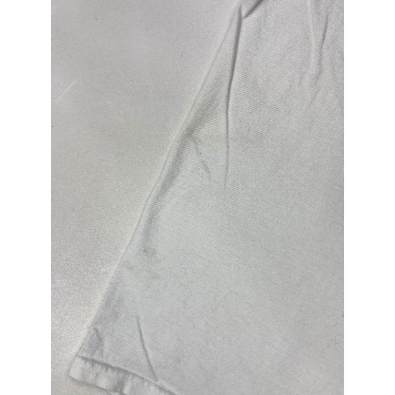 Delta VINTAGE Delta USA Graphic Print T-Shirt Men Large White Cotton Logo Crew Neck Short Sleeve Size US L / EU 52-54 / 3 - 6 Thumbnail