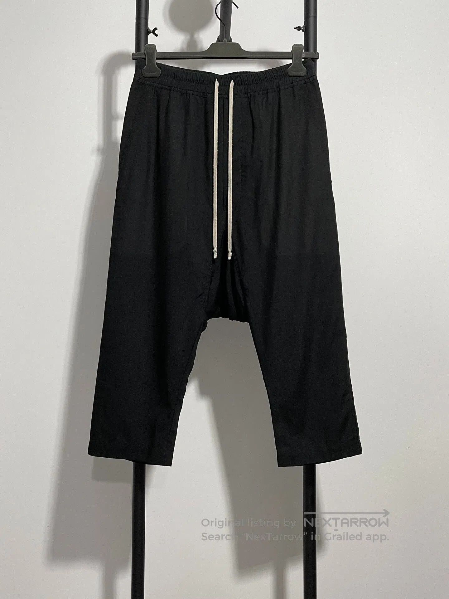 Rick Owens rick owens cropped black pants for men. Size US 38 / EU 54 - 1 Thumbnail