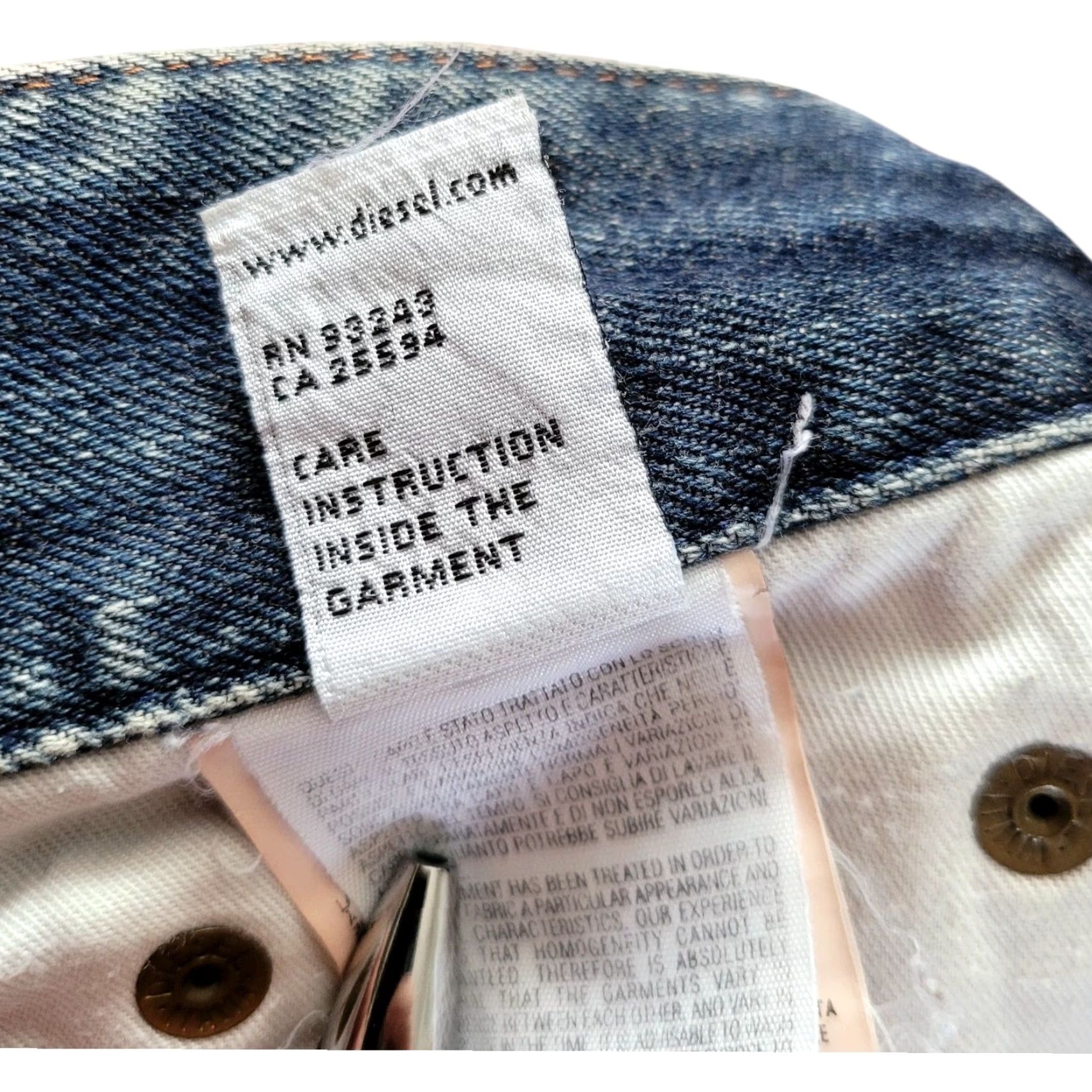 Diesel Diesel Cherone L.34 Women’s Jeans – W28 L28 – Bootcut – Made in Italy – Vintage Blue Denim Jeans Size 28" / US 6 / IT 42 - 4 Thumbnail