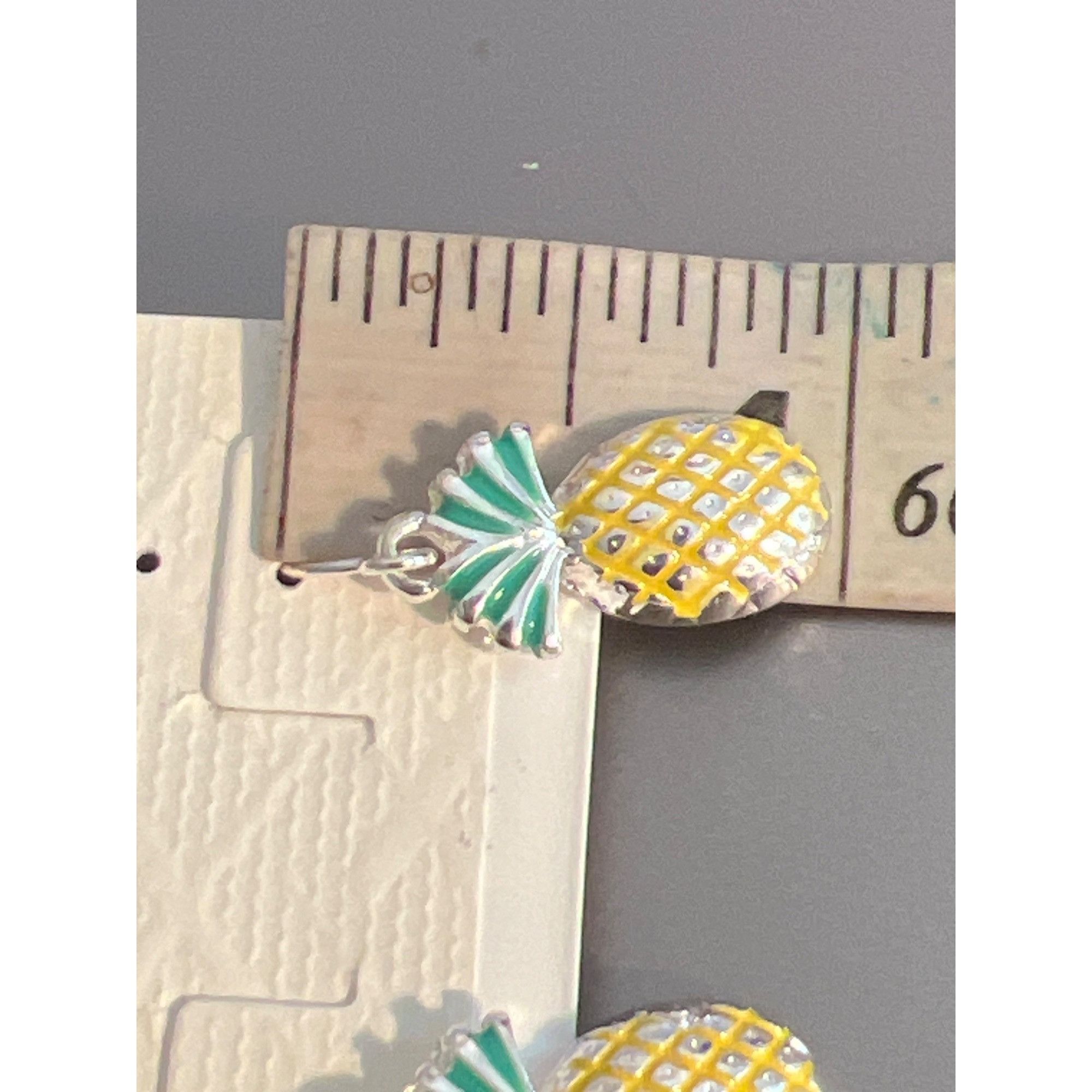 Other Pineapple Hibiscus Plumeria Stud Dangle Earrings Set Silver Size ONE SIZE - 5 Thumbnail
