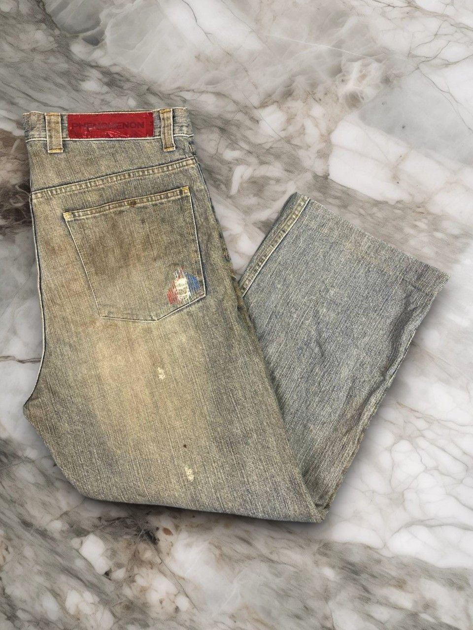 PHENOMENON phenomenon rusty distressed denim nice design Size US 38 / EU 54 - 1 Thumbnail
