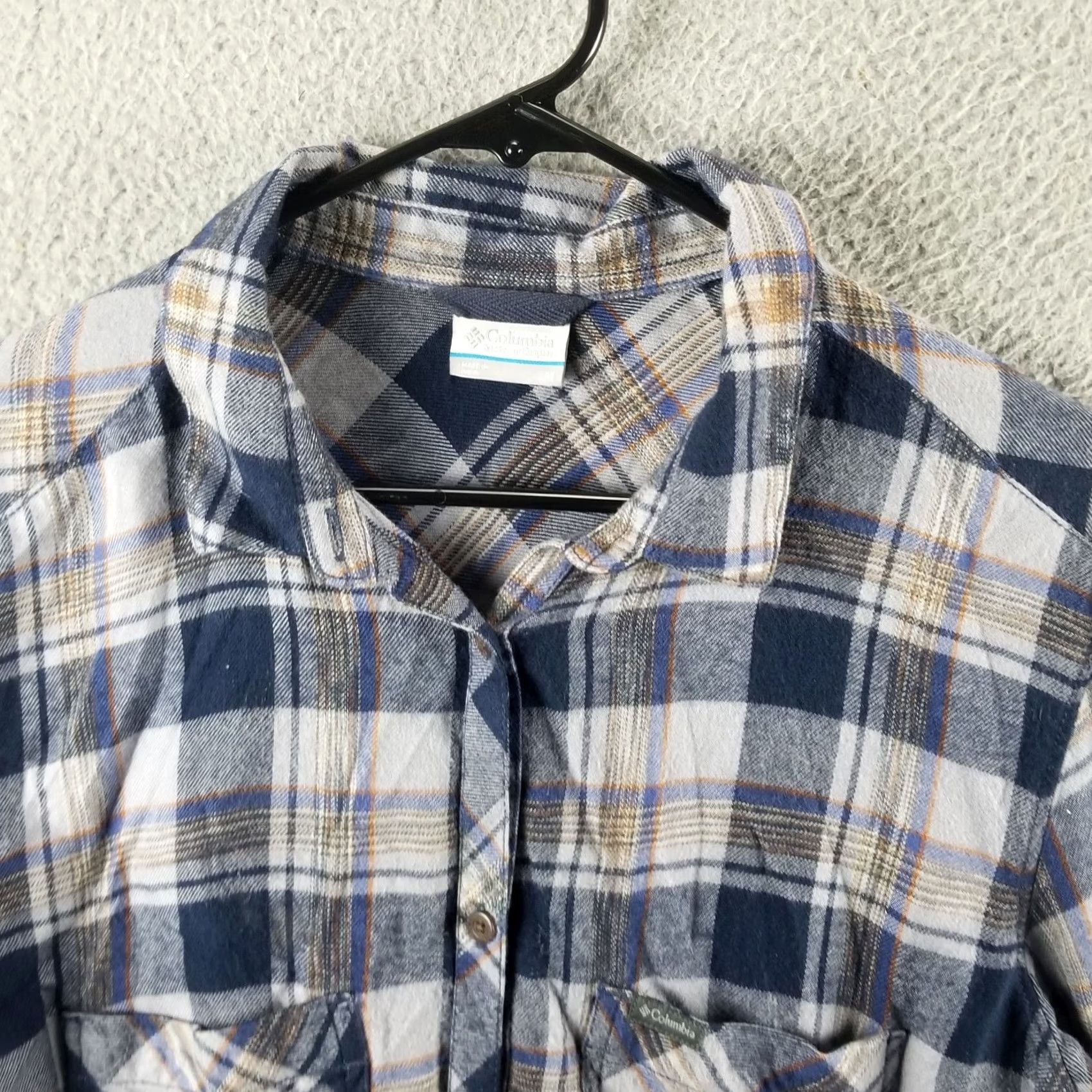 Vintage Columbia Flannel Tunic Shirt Women’s Medium Plaid Button-Up Outdoor Shirt Size M / US 6-8 / IT 42-44 - 2 Thumbnail