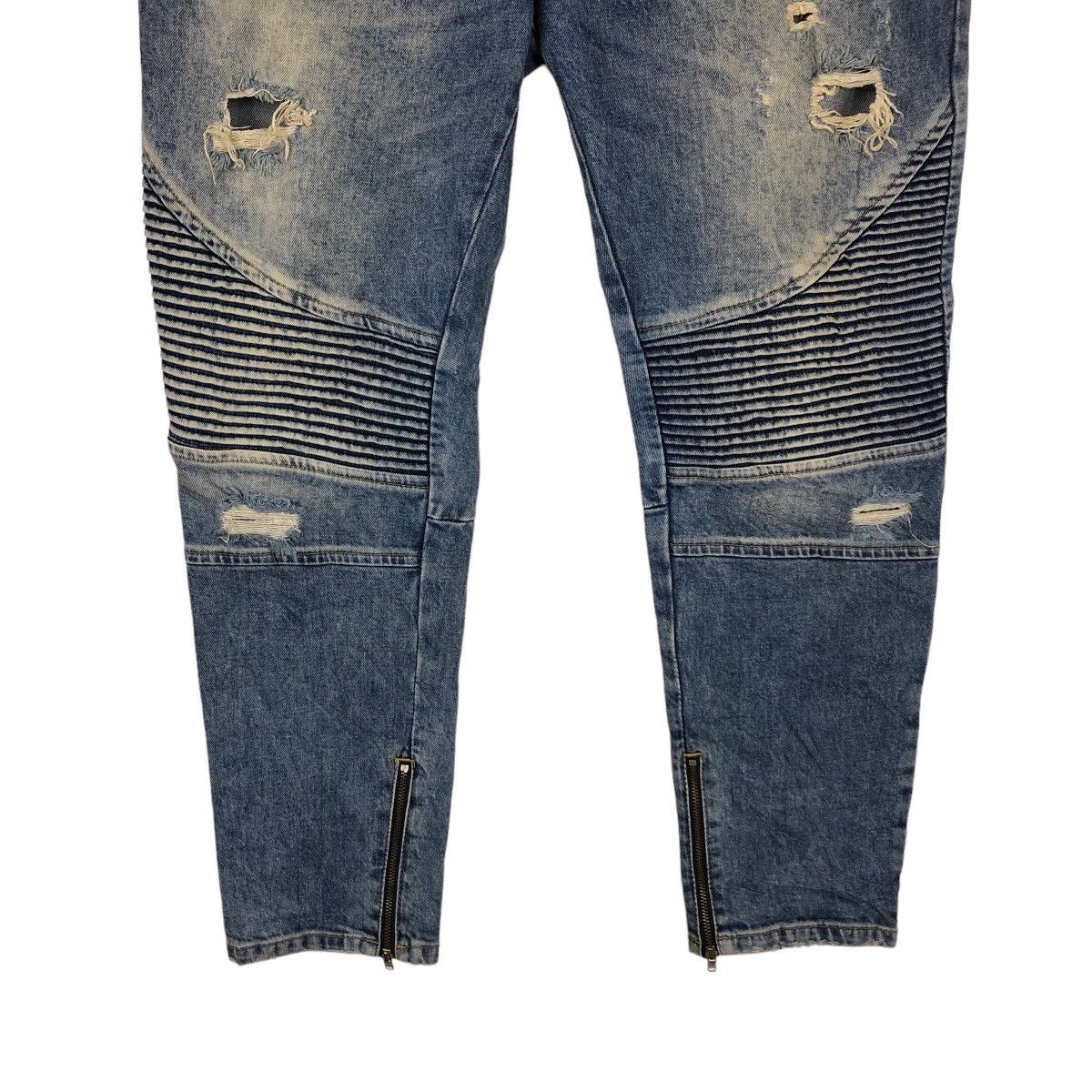 Japanese Brand 🔥Skinny Cutting Distressed Denim Jeans Zara Size US 36 / EU 52 - 4 Thumbnail