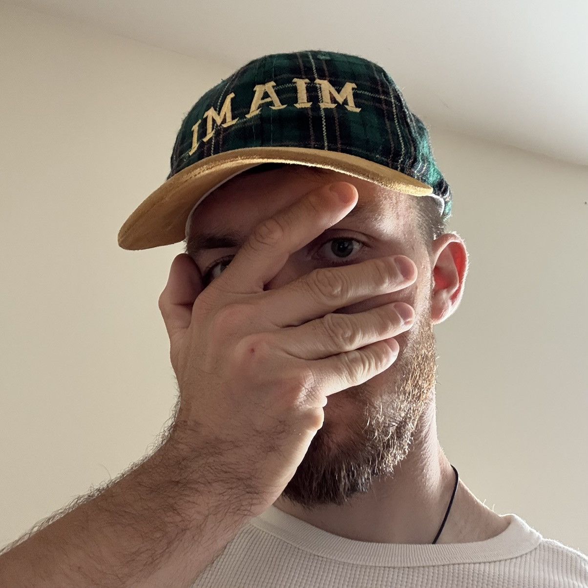 Vintage Miami Plaid Strapback Green Vintage Style Suede Brim Adult Size ONE SIZE - 3 Thumbnail