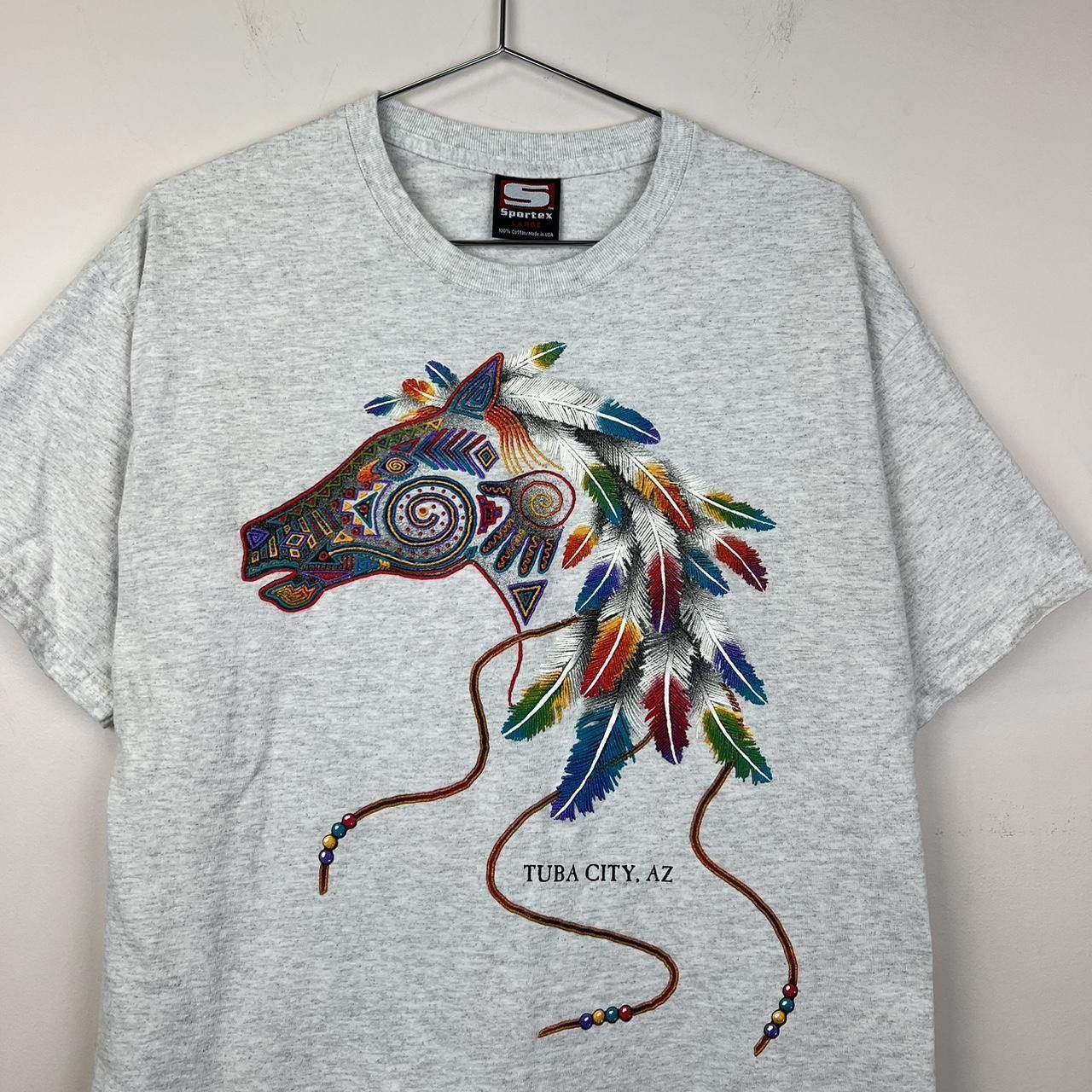 Designer Vibrant Tuba City, AZ Graphic Tee - Colorful Horse Design Size US L / EU 52-54 / 3 - 2 Thumbnail