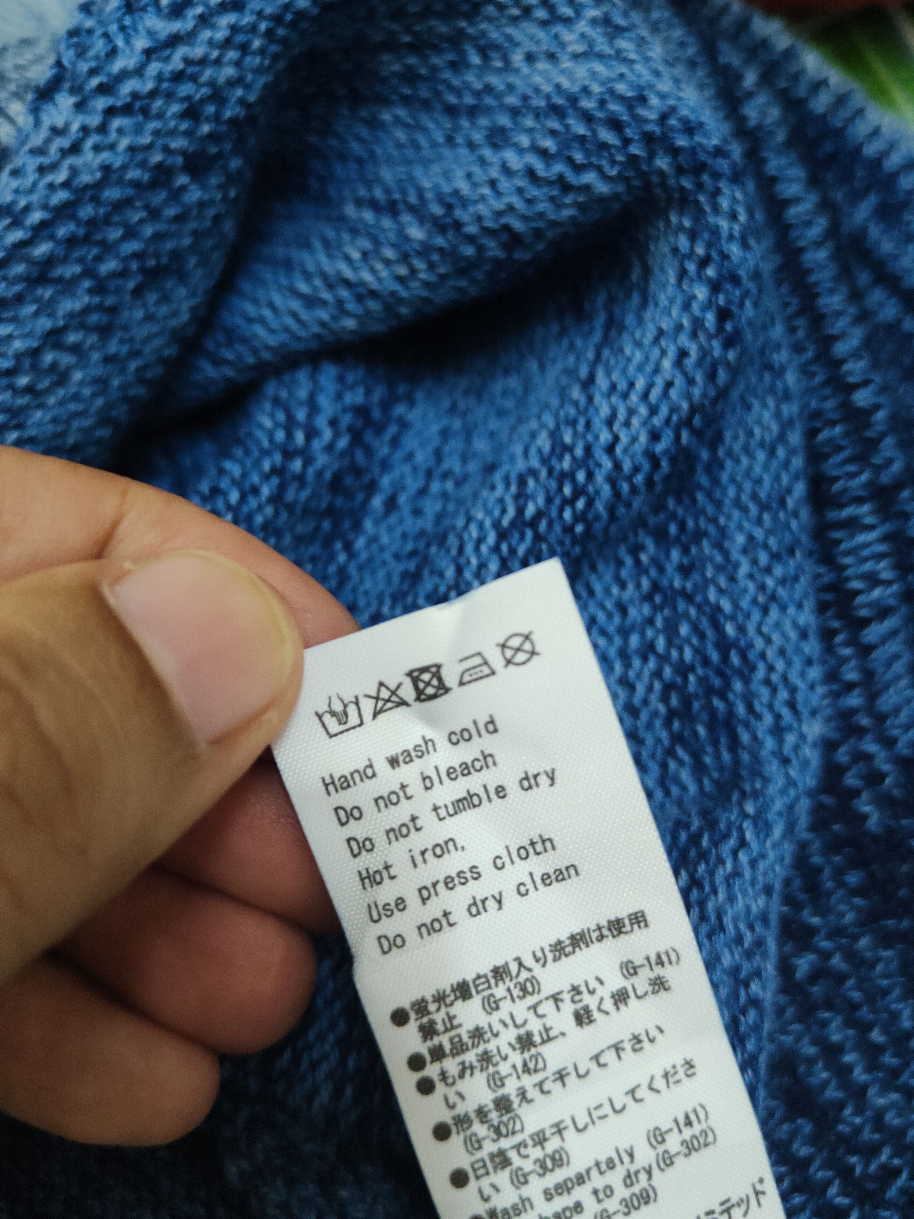 Aran Isles Knitwear × Japanese Brand × MOUSSY Azul by Moussy Blue Knitwear japan #W12 Size US M / EU 48-50 / 2 - 10 Thumbnail