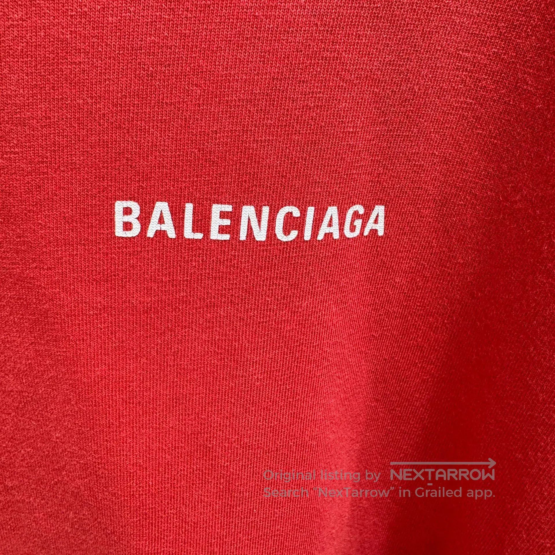 Other Balenciaga Red Letter Logo Short Sleeve XL. Size XL / US 12-14 / IT 48-50 - 4 Thumbnail
