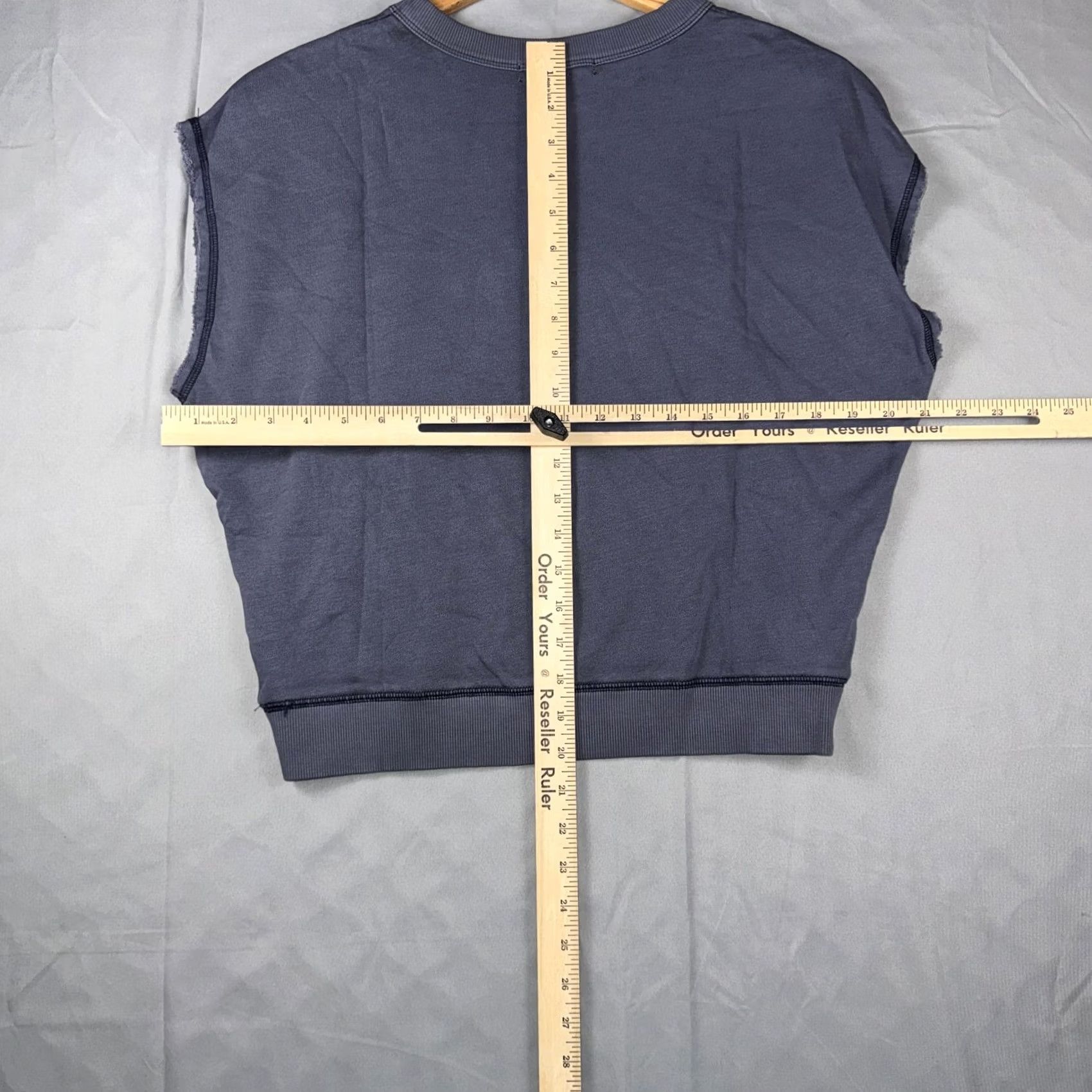 Marine Layer Marine Layer Womens XS Blue Terry Cropped Tank Top Casual Size XS / US 0-2 / IT 36-38 - 6 Thumbnail