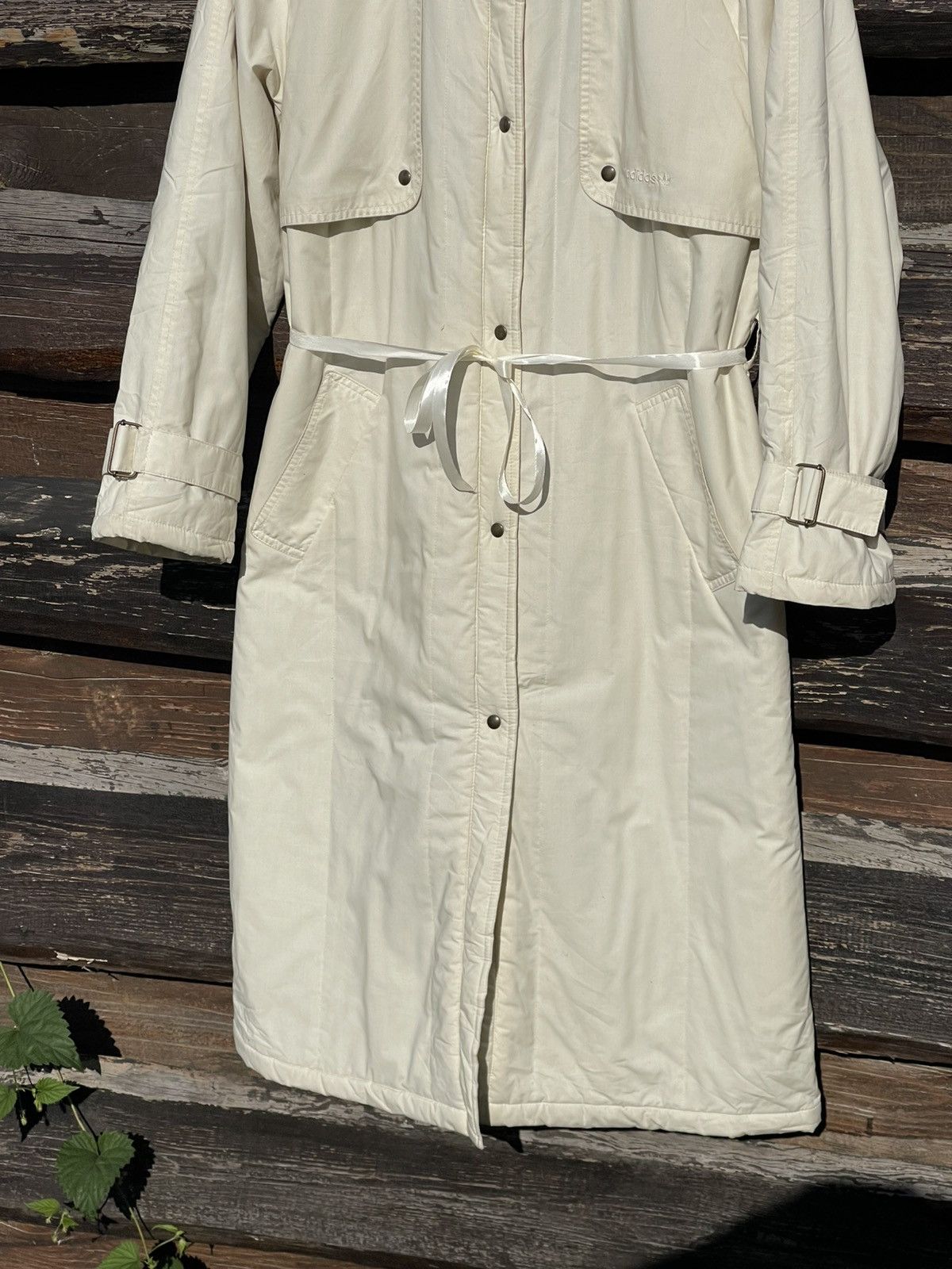 Adidas 1970’s Adidas Made in West Germany Vintage trench Coat beige Size L / US 10 / IT 46 - 5 Thumbnail