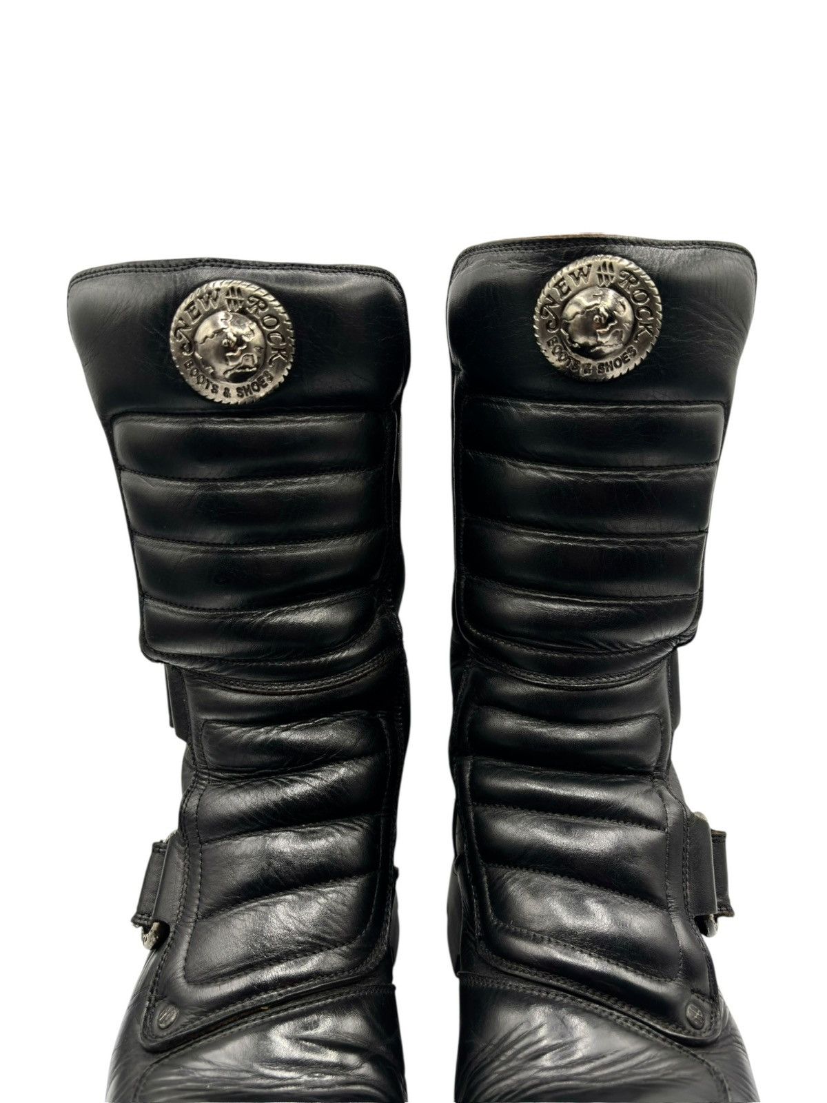 New Rock Vintage New Rock black leather platform boots Size 42 Size US 9 / EU 42 - 3 Thumbnail