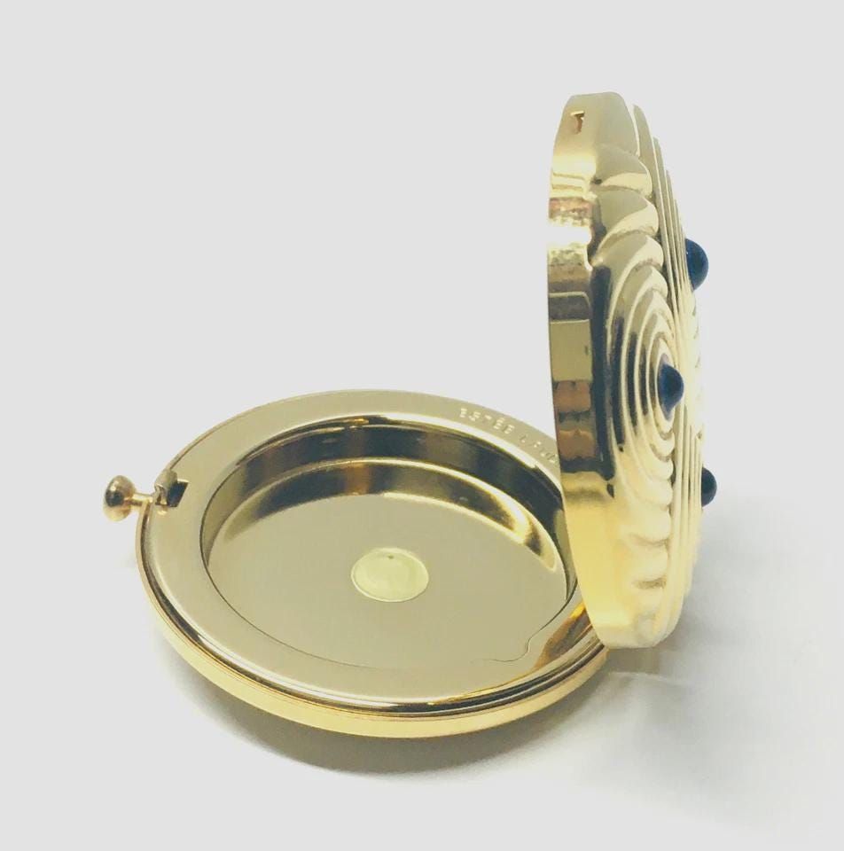 Other Vintage Estee Lauder Gold Swirl Peacock Mini Compact Case Size ONE SIZE - 5 Thumbnail