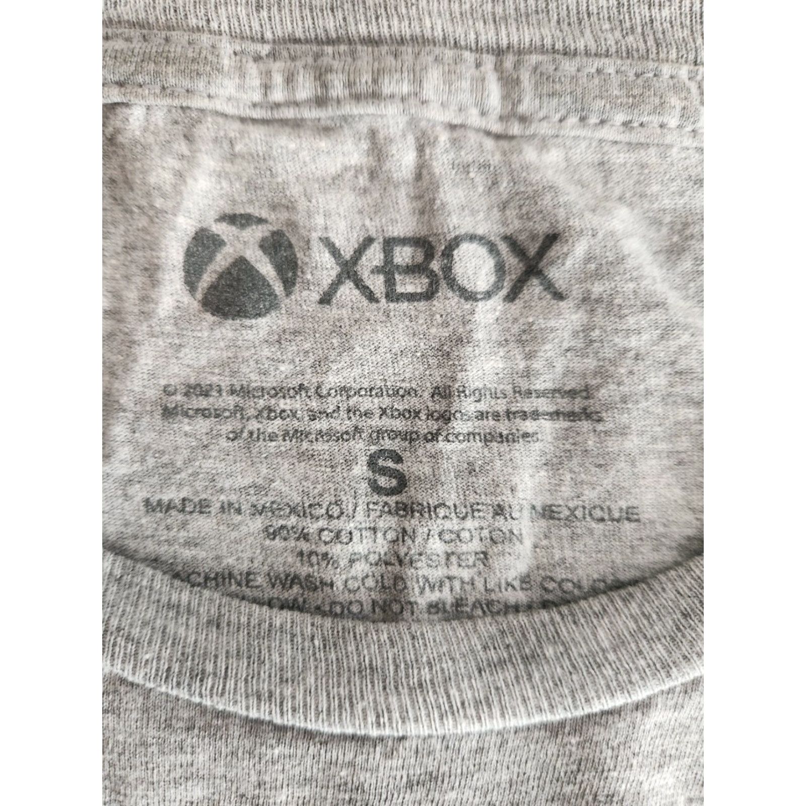 Vintage XBox Mens Size Small Gray T-shirt Short Sleeve Crew Neck Graphic Tee, XBox Logo, Heather, Cotton/Polyester, Regular Fit, 2020s, Men, T-Shirt Size US S / EU 44-46 / 1 - 2 Thumbnail