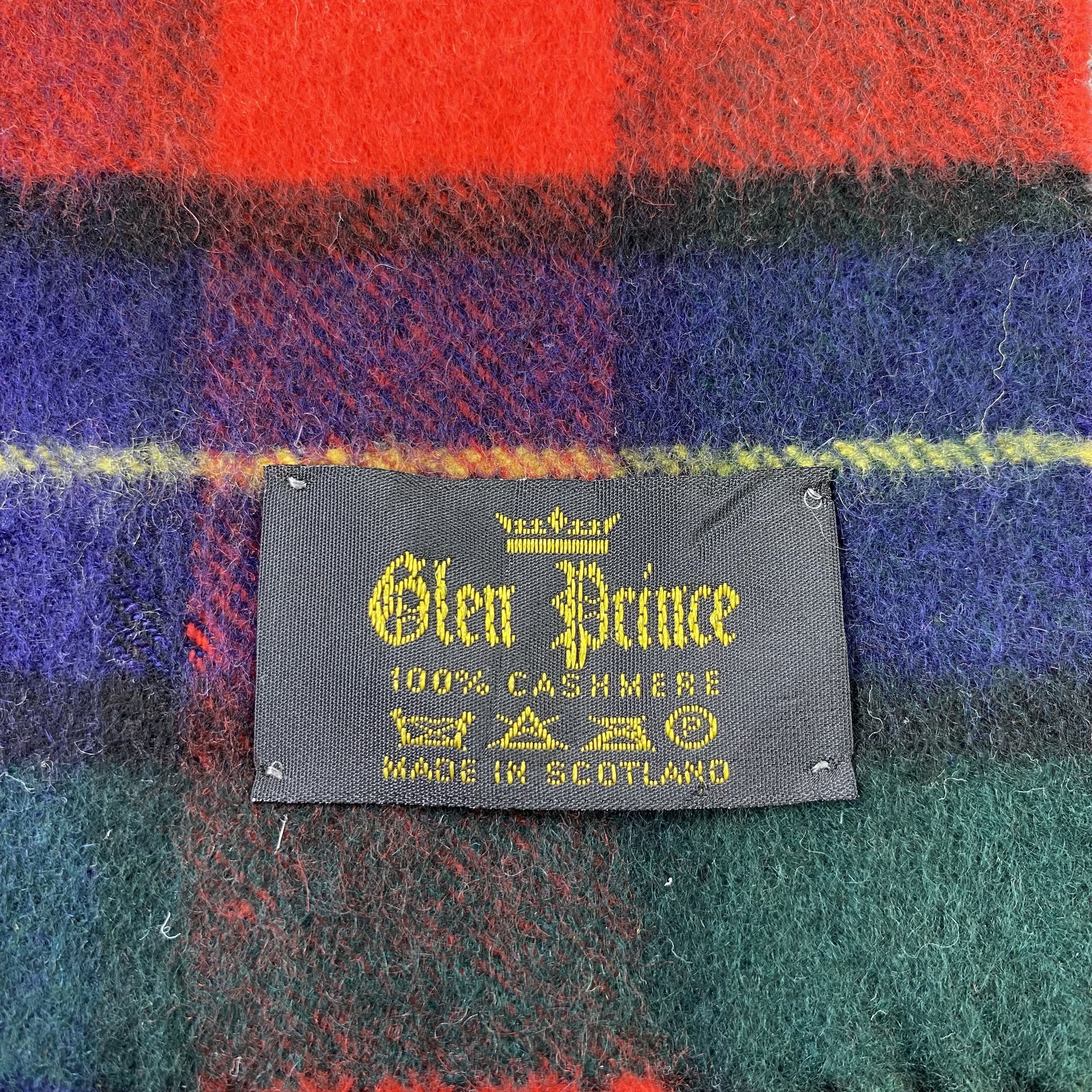 Vintage Glen Prince Cashmere Scarf / Muffler / Neckwear -T1556 Size ONE SIZE - 5 Thumbnail