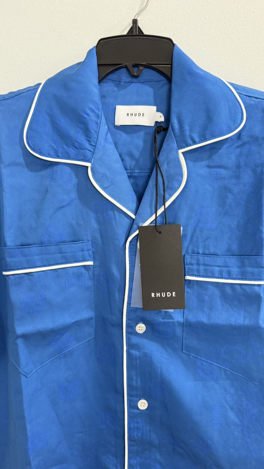 Rhude Rhude Bandana PJ Short Sleeve Shirt in Blue Size M - New Size US M / EU 48-50 / 2 - 2 Thumbnail