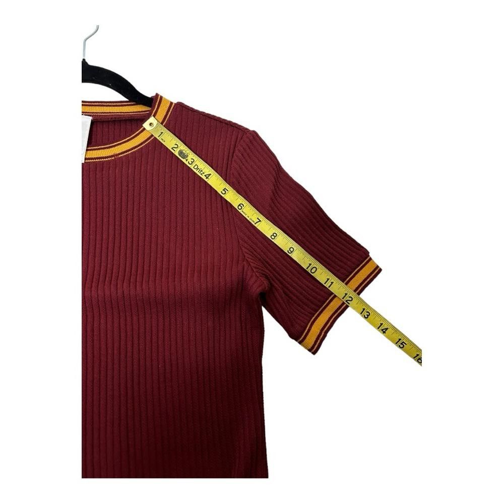 American Apparel American Apparel l NWOT Maroon Thick Ribbed Crew Dress M Size M / US 6-8 / IT 42-44 - 6 Thumbnail