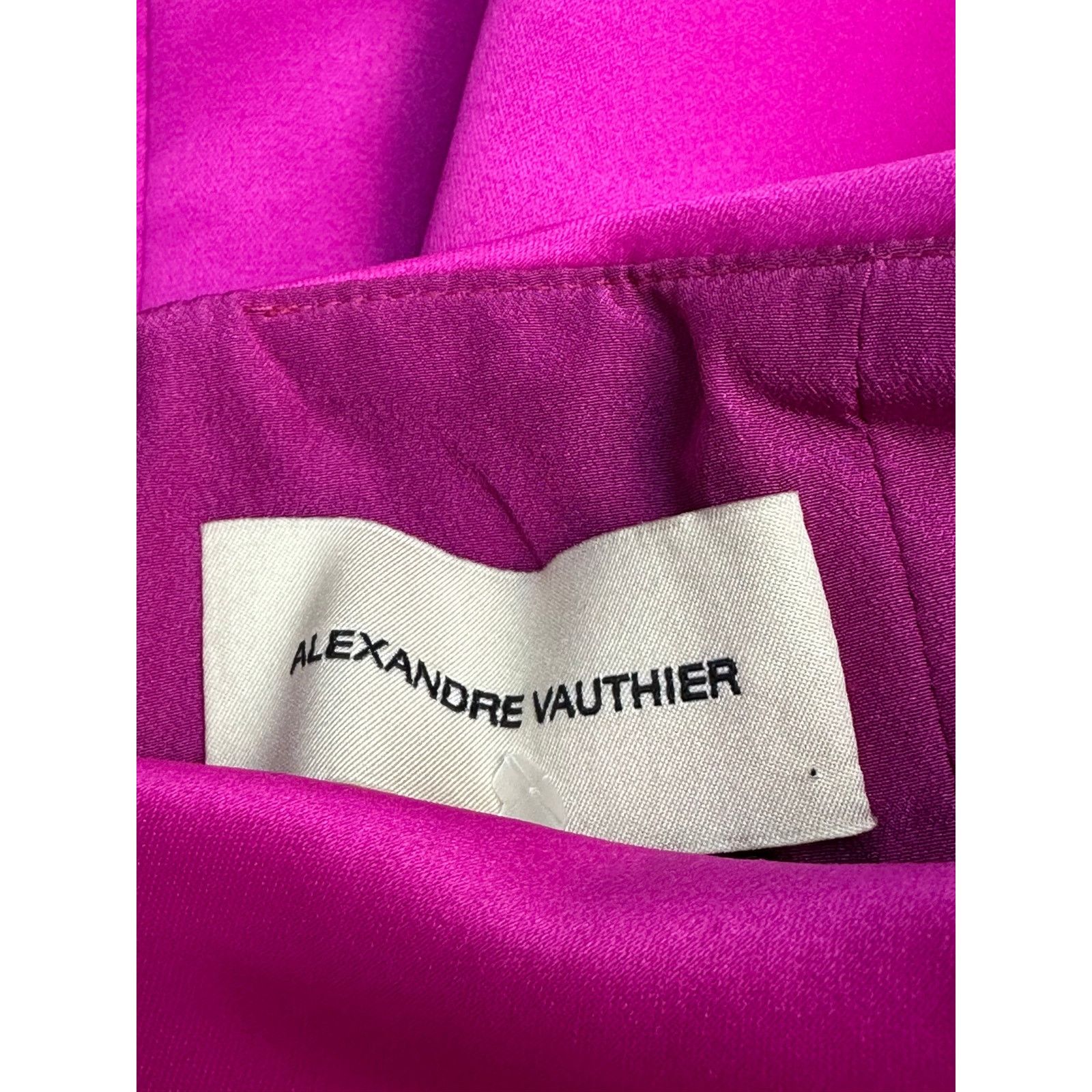 Alexandre Vauthier Alexandre Vauthier Satin Fuchsia Mini skirt Sz.38 Size 26" / US 2 / IT 38 - 5 Thumbnail