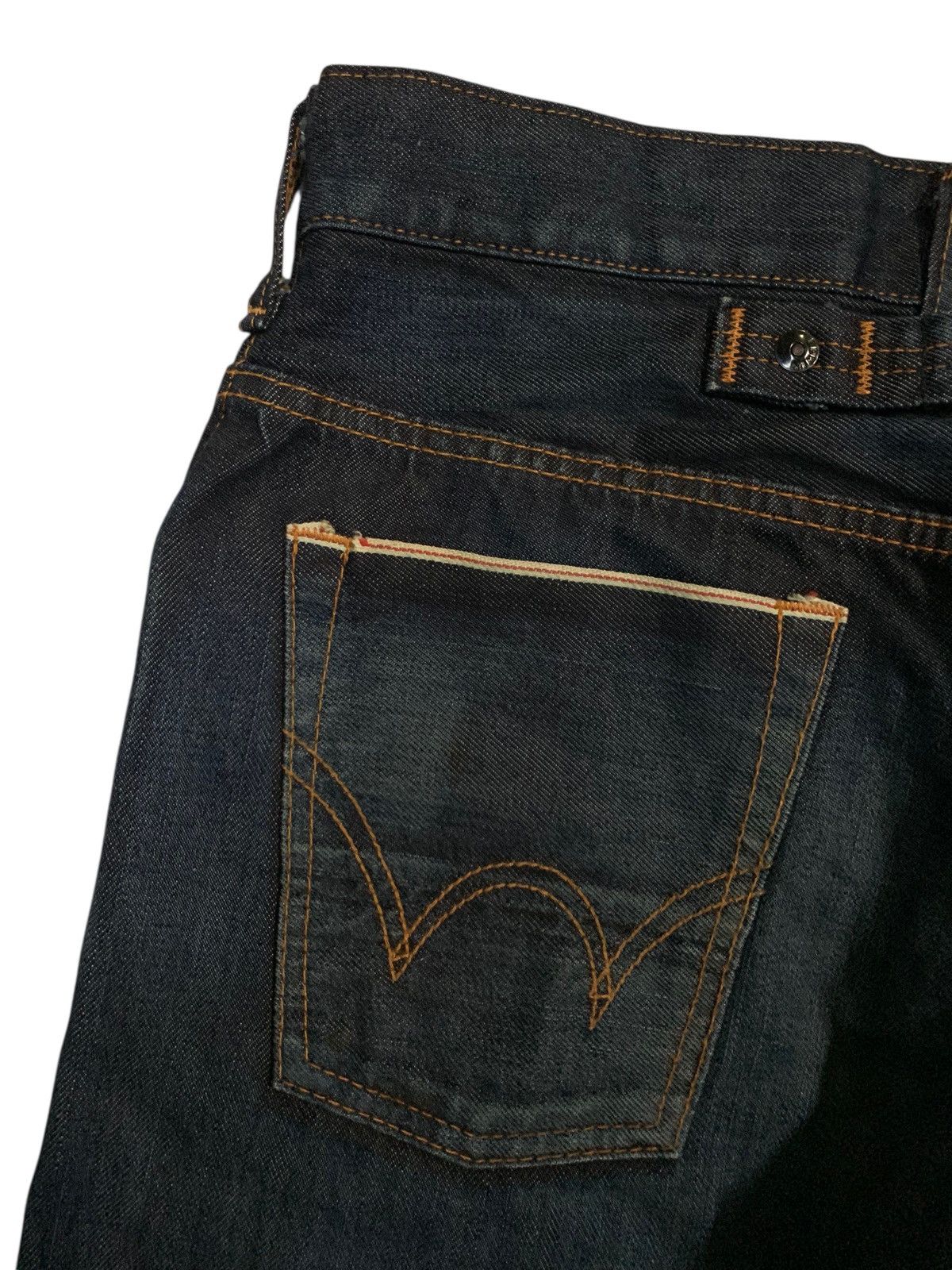 Edwin × If Six Was Nine × Kapital EDWIN SEN SELVEDGE BUCKLE BACK JAPANESE DISTRESSED DENIM Size US 31 - 11 Thumbnail