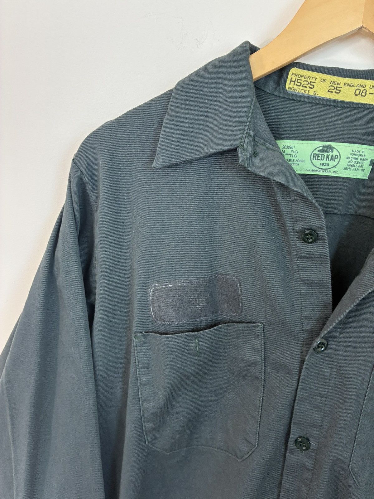Vintage Vintage Thrashed Faded Mechanic Work Shirt Size US M / EU 48-50 / 2 - 4 Thumbnail