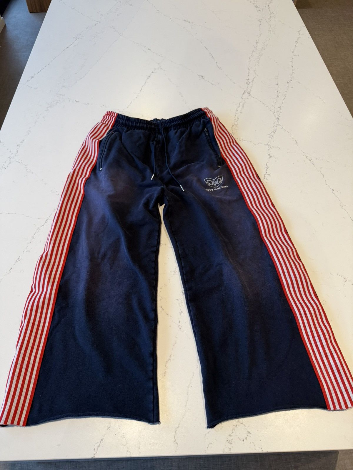 HMDD HMDD Navy Monster Track Sweatpants Size US 35 - 1 Thumbnail