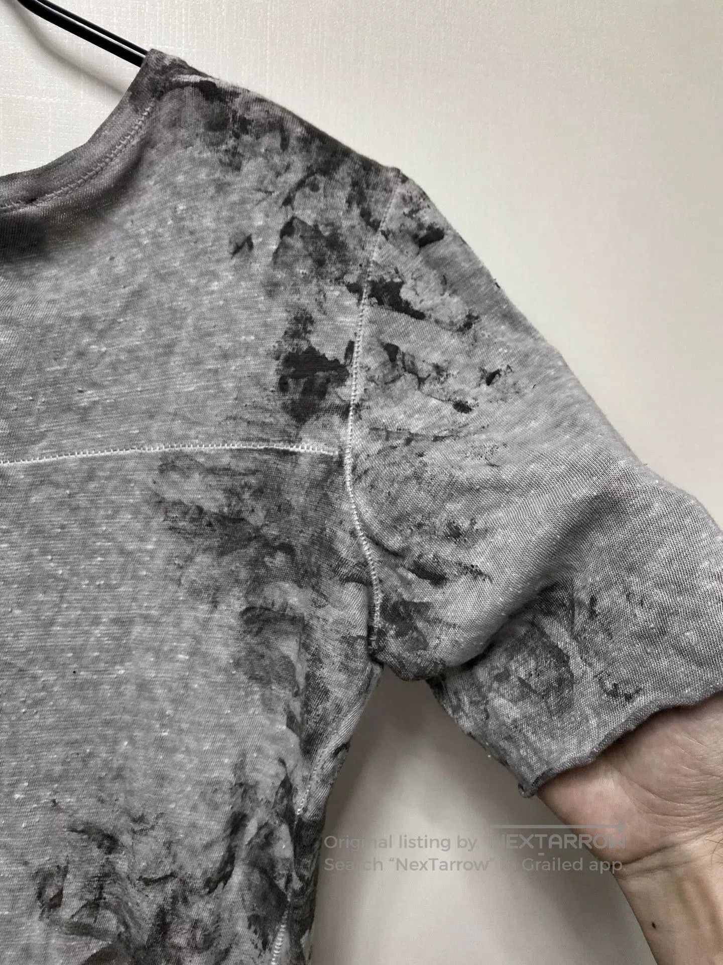 10sei0otto 10sei0otto Washed Distressed Gray Short Sleeve. Size US M / EU 48-50 / 2 - 6 Thumbnail