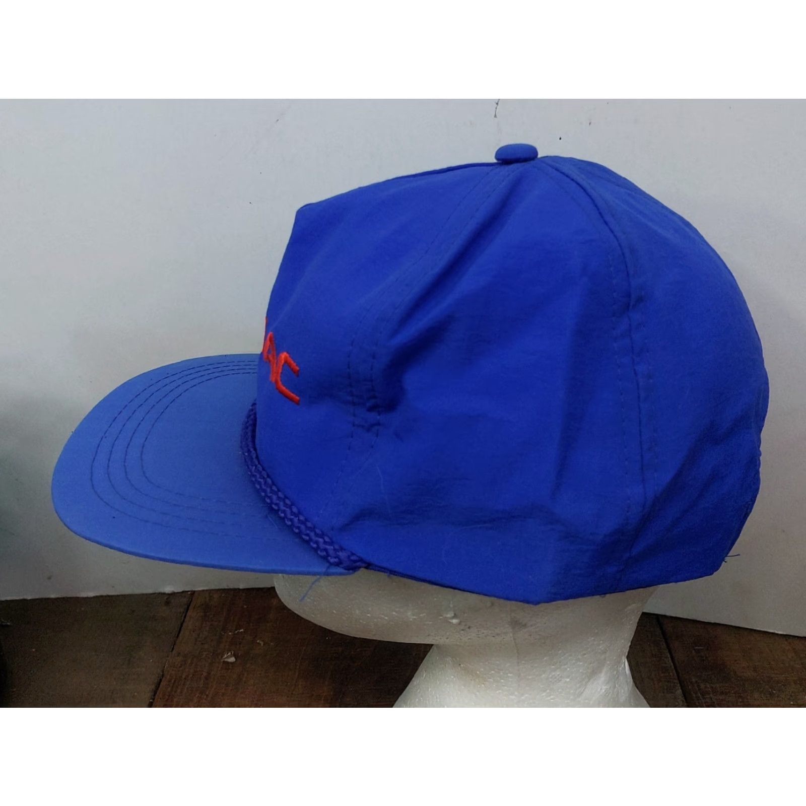 Vintage VINTAGE Yupoong Pontiac Snapback Nylon Hat Men One Size Blue USA 90s Cars Gas Oil Size ONE SIZE - 4 Thumbnail