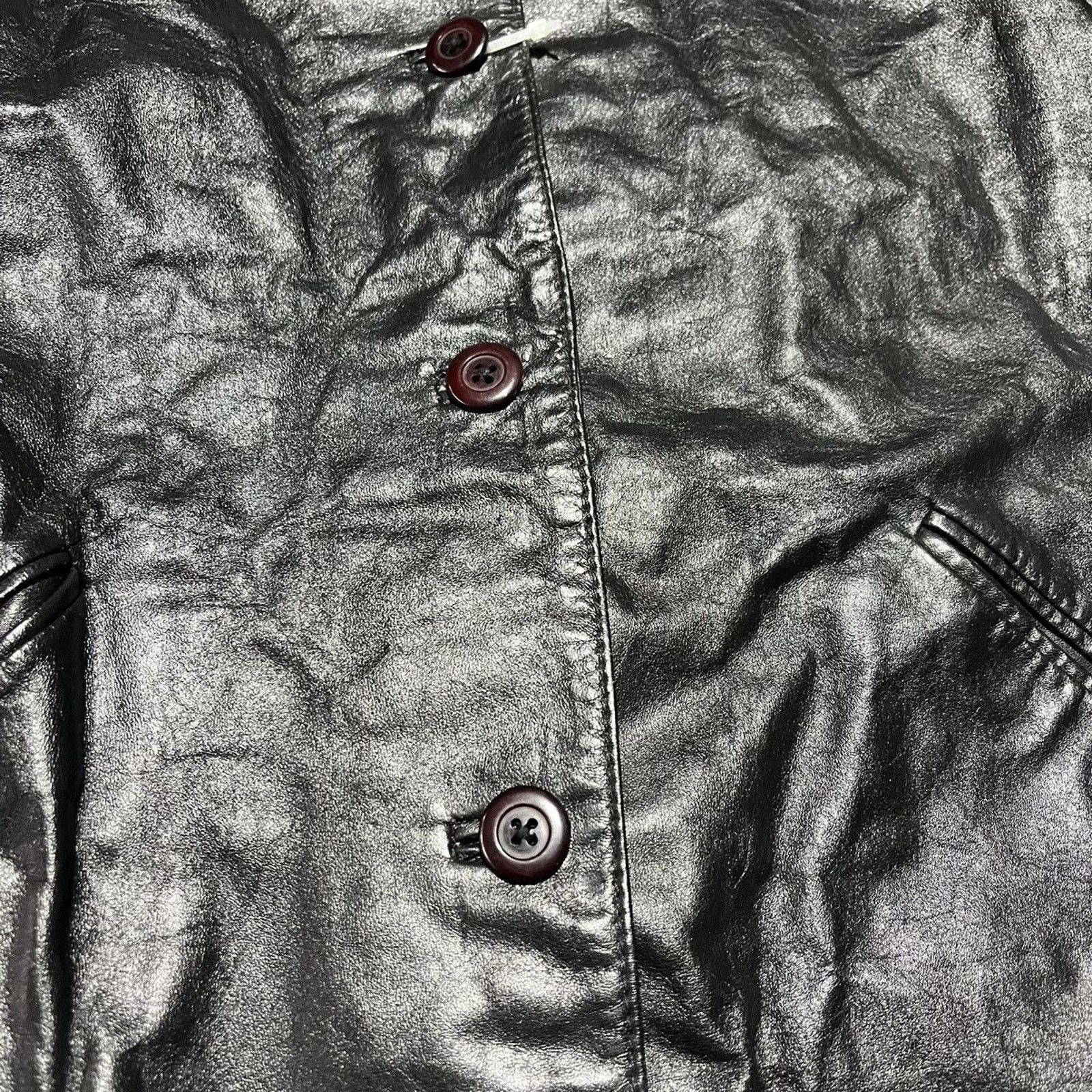 Vintage Vintage 70s Split End LTD. Black Grunge Leather Jacket Size L / US 10 / IT 46 - 2 Thumbnail