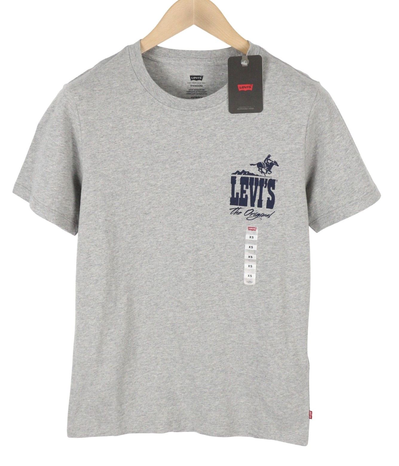 Levi's STANDARD XS Grey Melange Tricot Crew Neck 87858 Size US XS / EU 42 / 0 - 3 Thumbnail