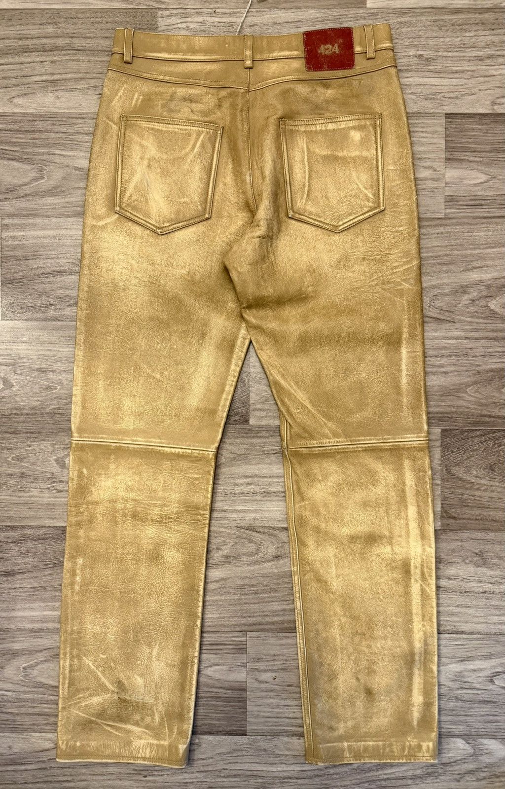 424 424 leather five pocket pants Size US 34 / EU 50 - 12 Thumbnail