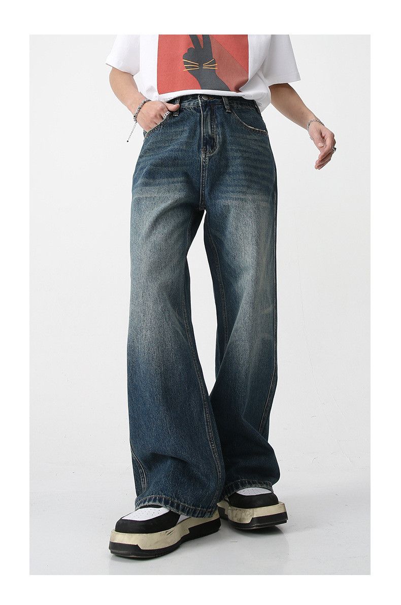 Japanese Brand × Jean American blue washed vintage loose wide-leg jeans Size US 32 / EU 48 - 2 Thumbnail