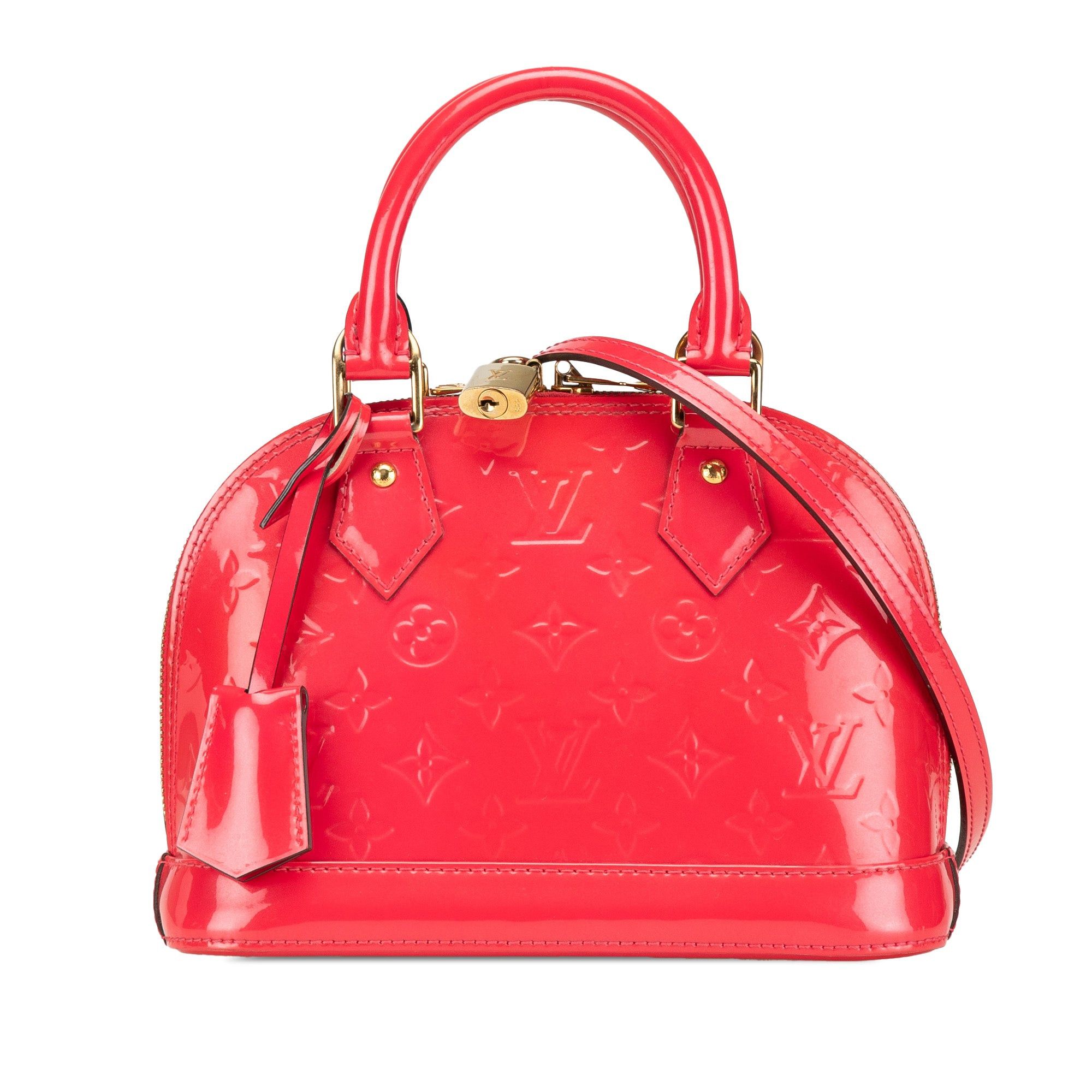 Louis Vuitton Monogram Vernis Alma BB Pink