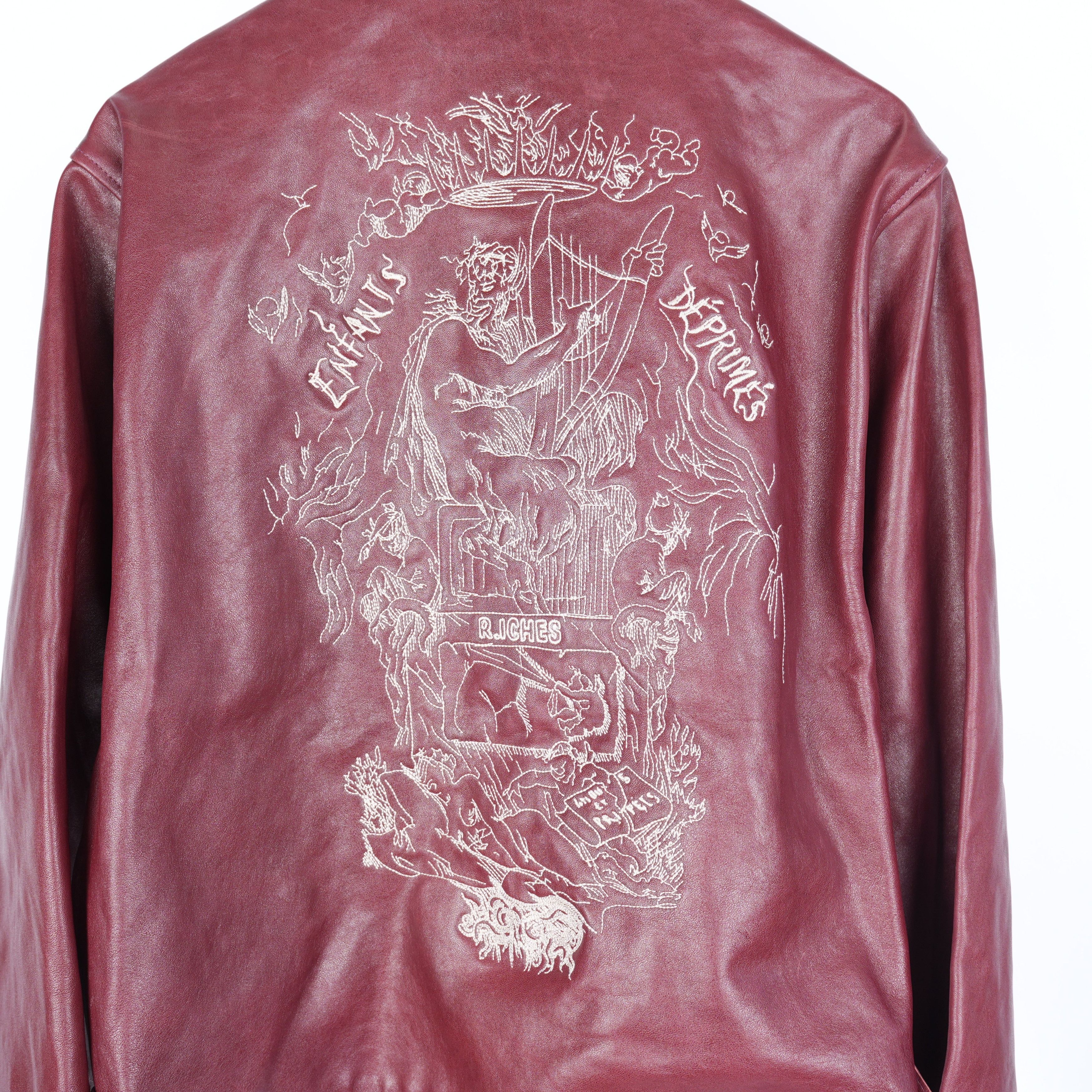 Enfants Riches Deprimes ERD PRINCIPE DE L'AMOUR RED LEATHER JACKET Size US XXL / EU 58 / 5 - 6 Thumbnail