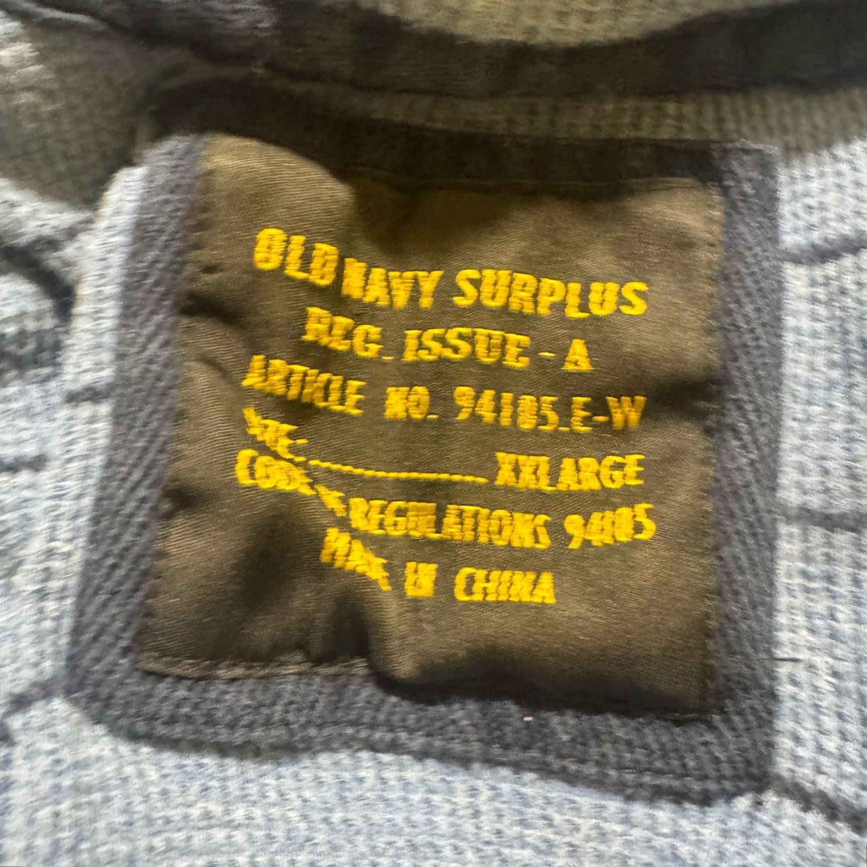 Old Navy VINTAGE Old Navy Jacket 2XL Blue Mens Full Zip Thermal Lined Cotton Windbreaker Stained Surplus Distressed 2XLT Adult Mens Size US XXL / EU 58 / 5 - 4 Thumbnail