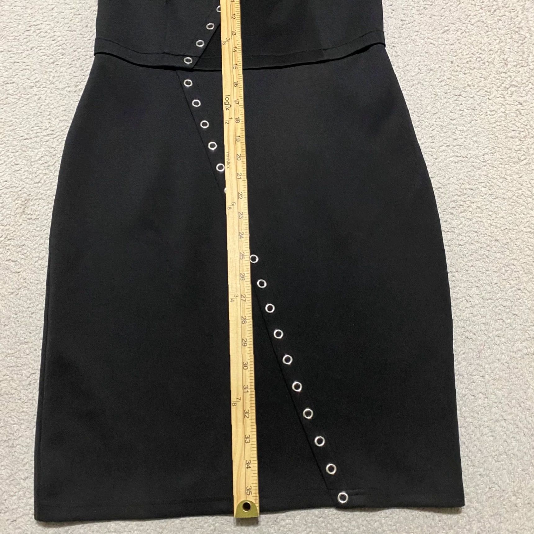 Apt. 9 Apt. 9 Dress Womens 6 Black Bodycon Sheath Sleeveless Round Neck Zip NWT Vintage No Size M / US 6-8 / IT 42-44 - 5 Thumbnail