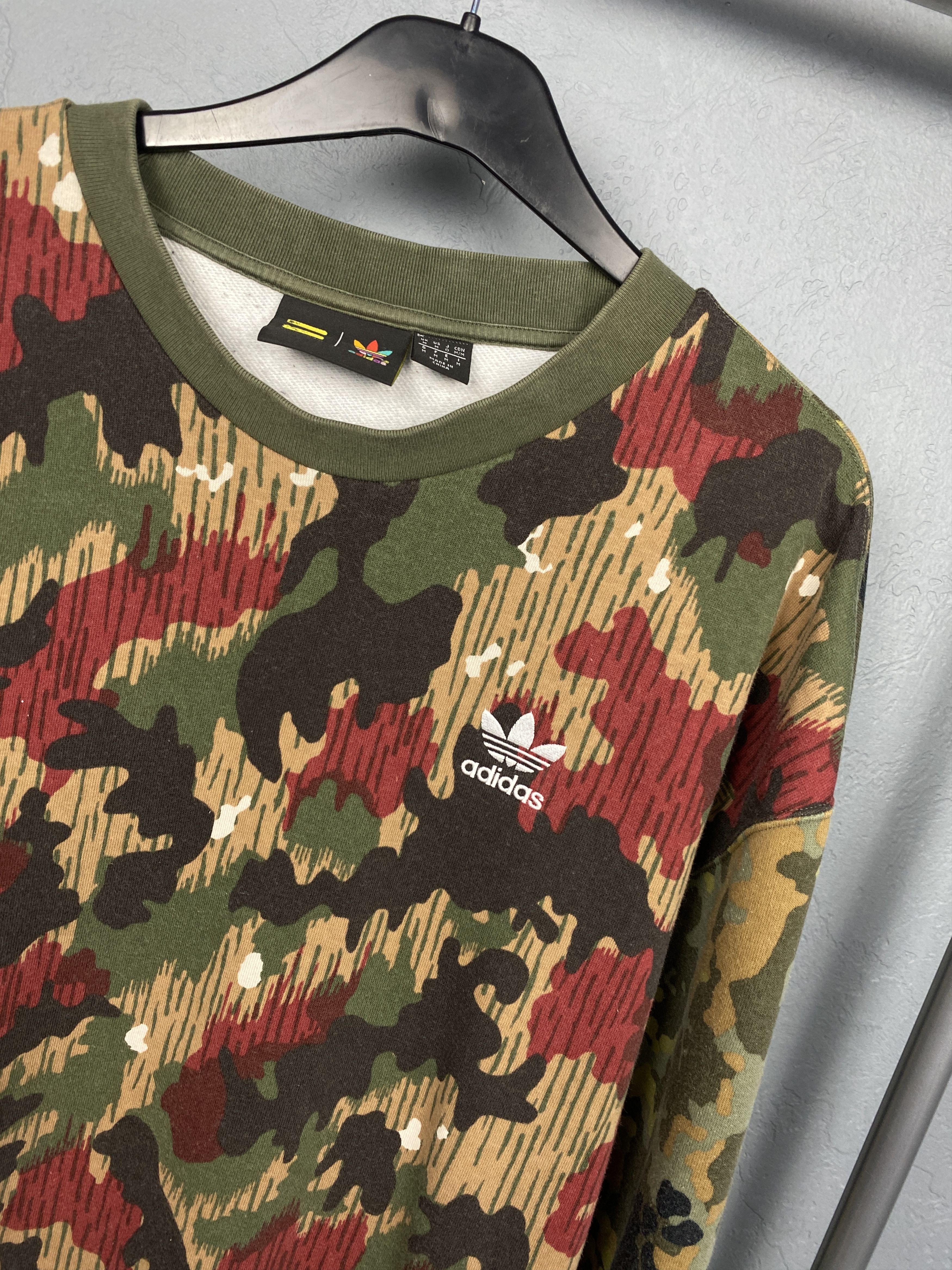 Adidas × Pharrell Adidas Pharrell Williams Mens Camo Sweatshirt Human Race Size US M / EU 48-50 / 2 - 2 Thumbnail