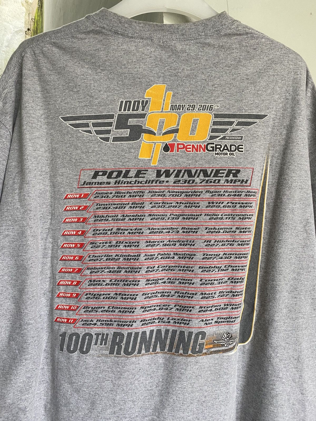 Gildan × NASCAR × Vintage Vintage Indy 500, 100th Running Tshirt Size US XL / EU 56 / 4 - 5 Thumbnail