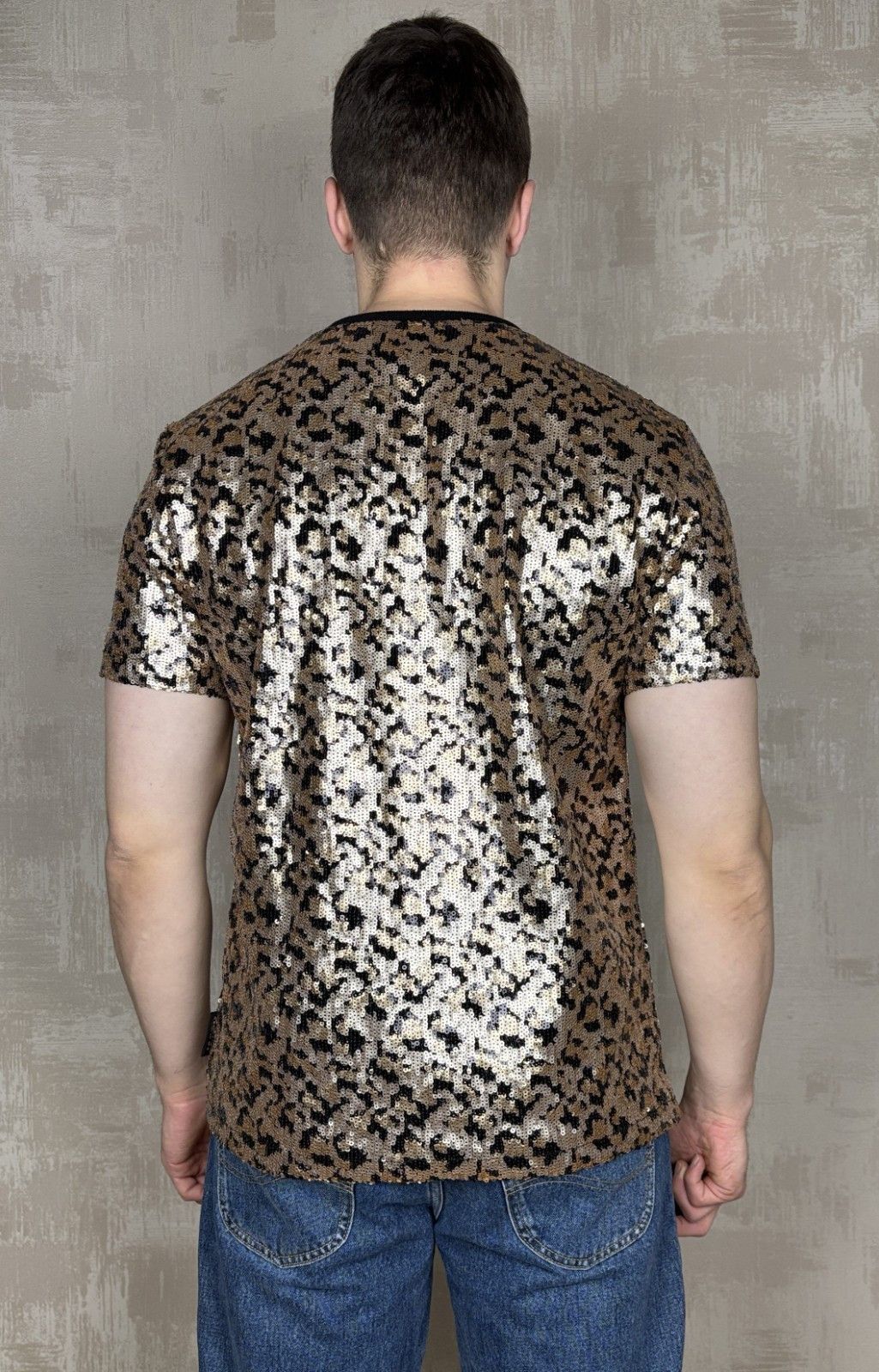 Jaded London Jaded London Sequin Top T-Shirt Gold Glam Party Festival Size US L / EU 52-54 / 3 - 11 Thumbnail