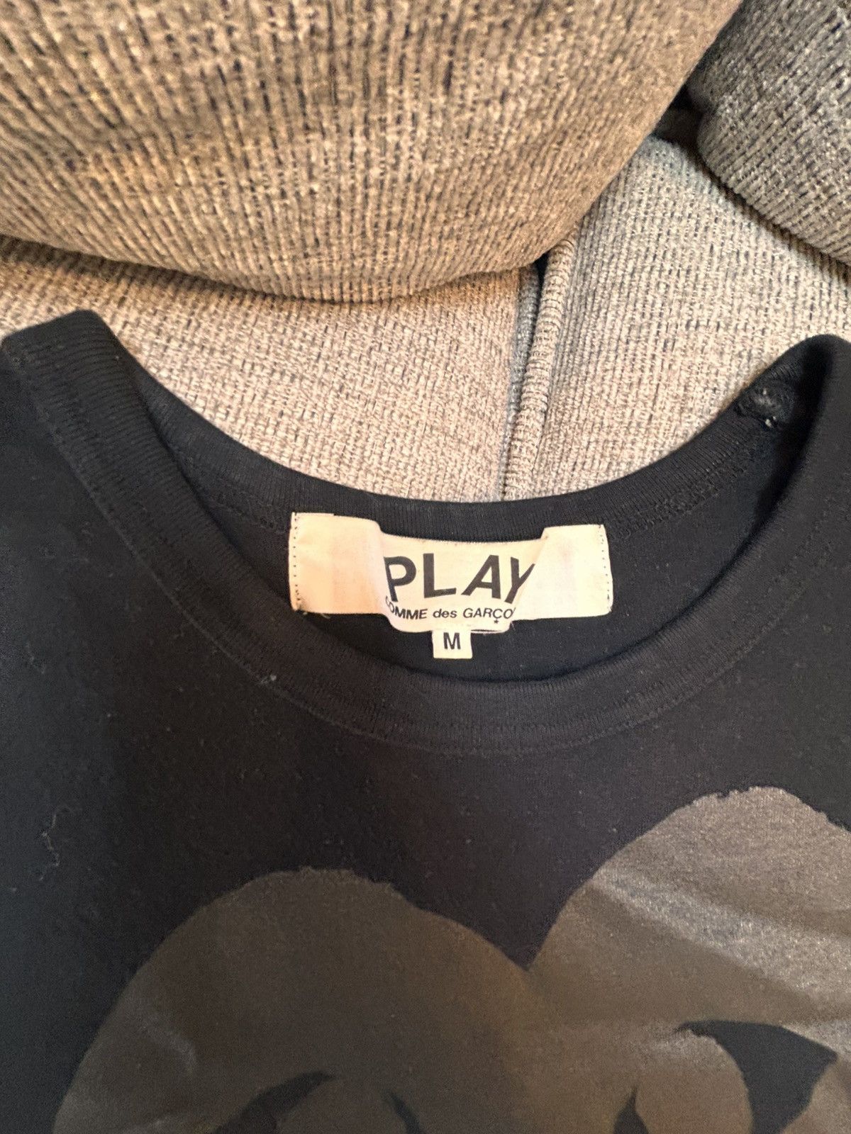 Comme des Garcons PLAY Comme des garçons play heart tee black Size US M / EU 48-50 / 2 - 4 Thumbnail