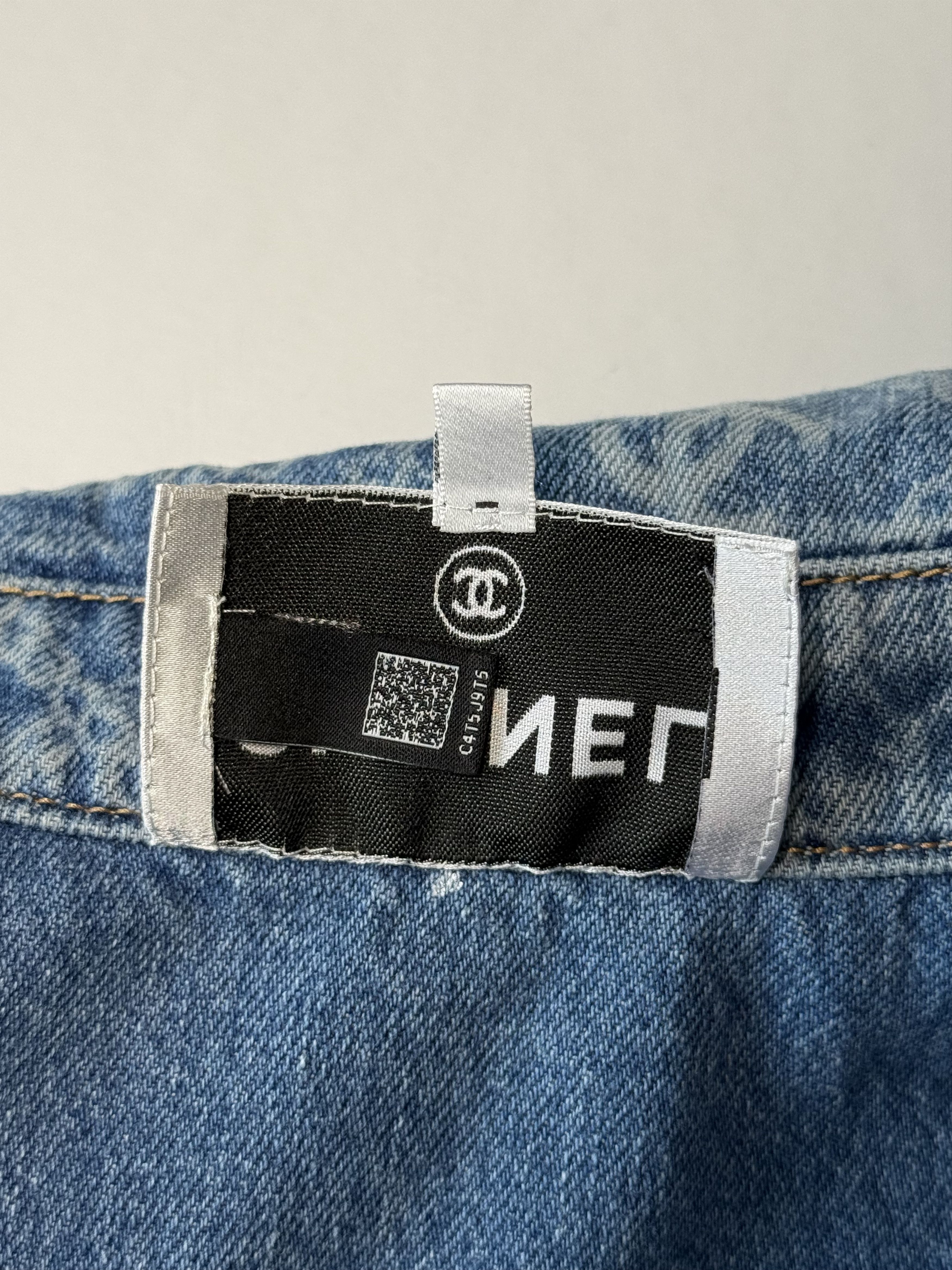 Chanel Chanel 23A CC Camelia Peplum Denim Jacket 34 Size XS / US 0-2 / IT 36-38 - 6 Thumbnail