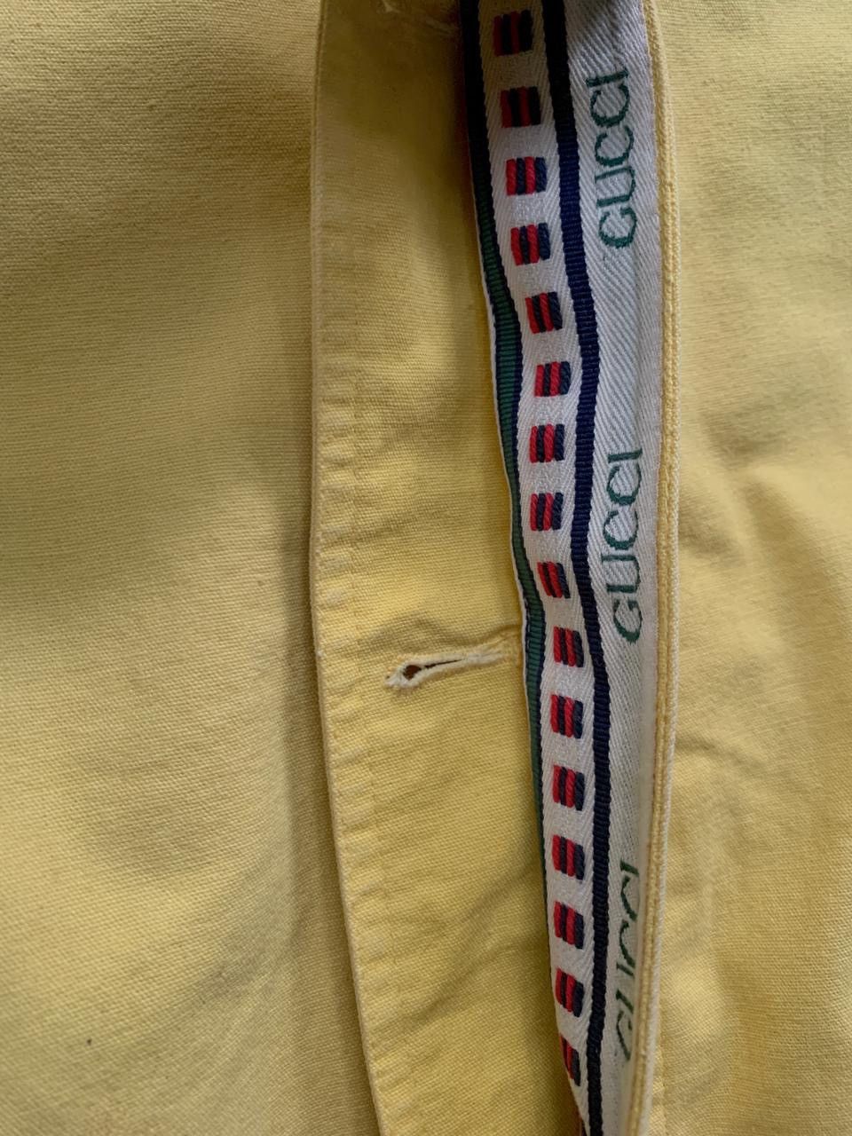 Gucci FREE TAX! 90s Canvas Cropped Work Jacket Size US L / EU 52-54 / 3 - 8 Thumbnail