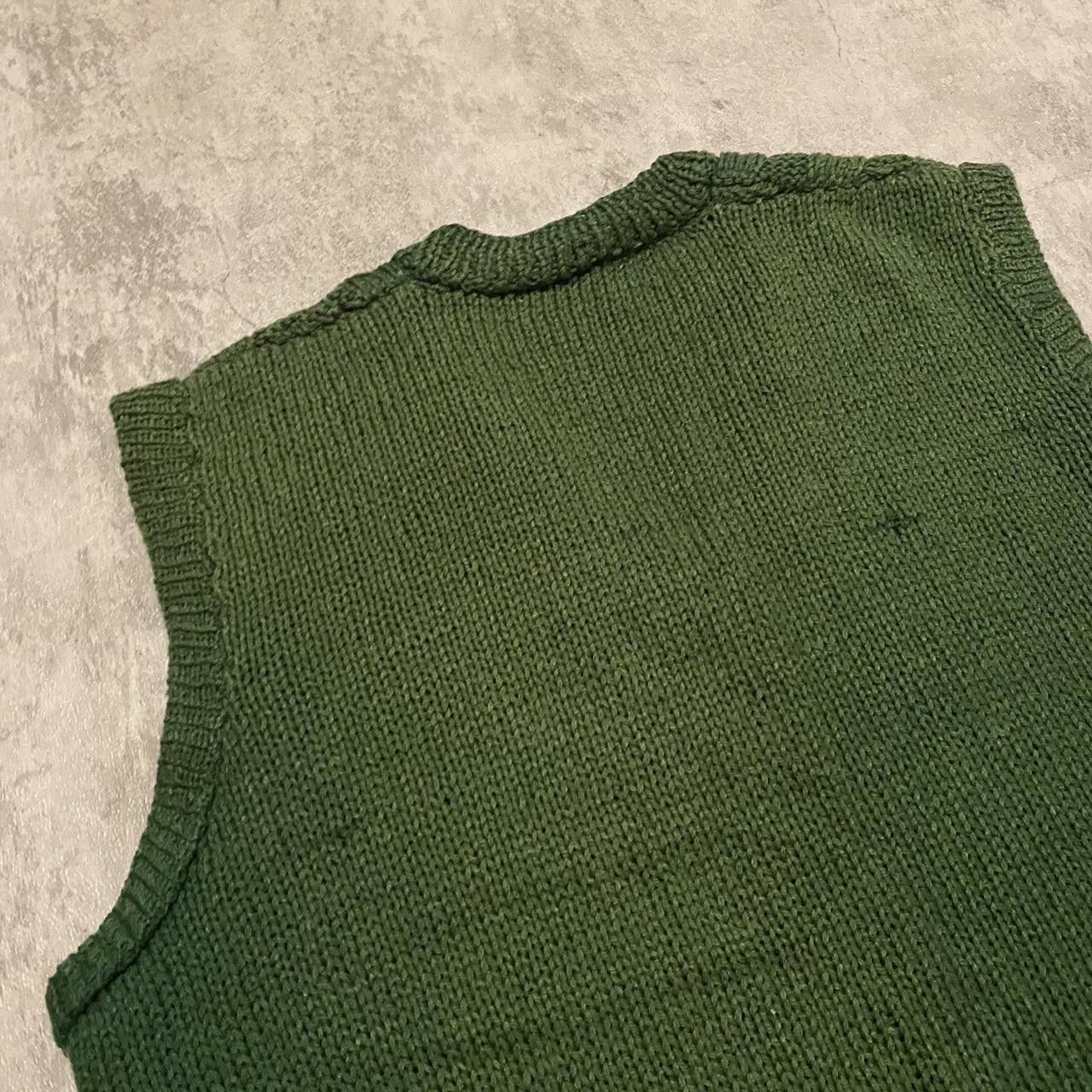 Other Green vintage 90s sweater vest knitwear Vintage y2k Size US L / EU 52-54 / 3 - 4 Thumbnail