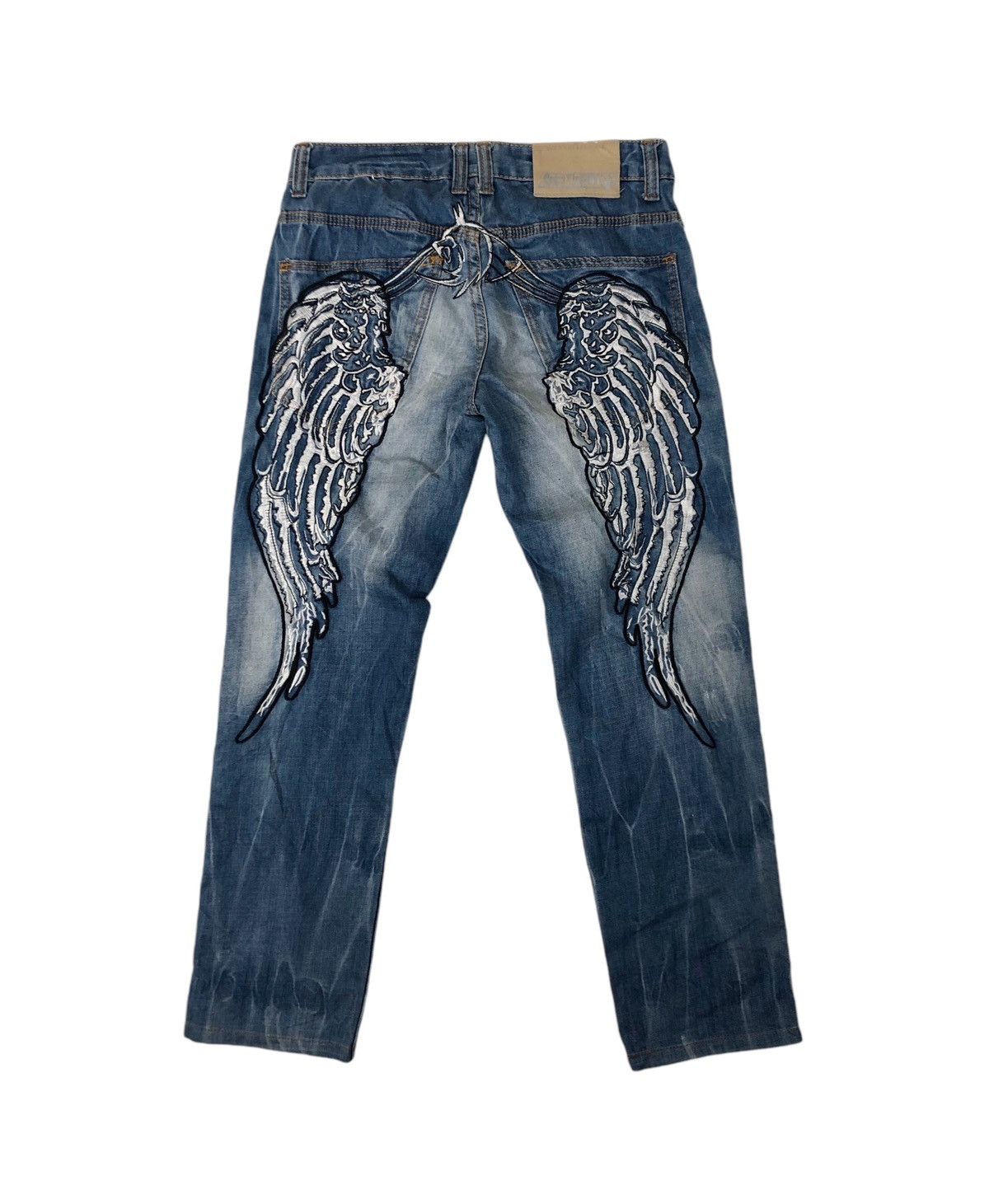 Japanese Brand Japan Brand Kosmo Lupo Embroidery Low Rise Denim Jeans Size US 30 / EU 46 - 1 Thumbnail