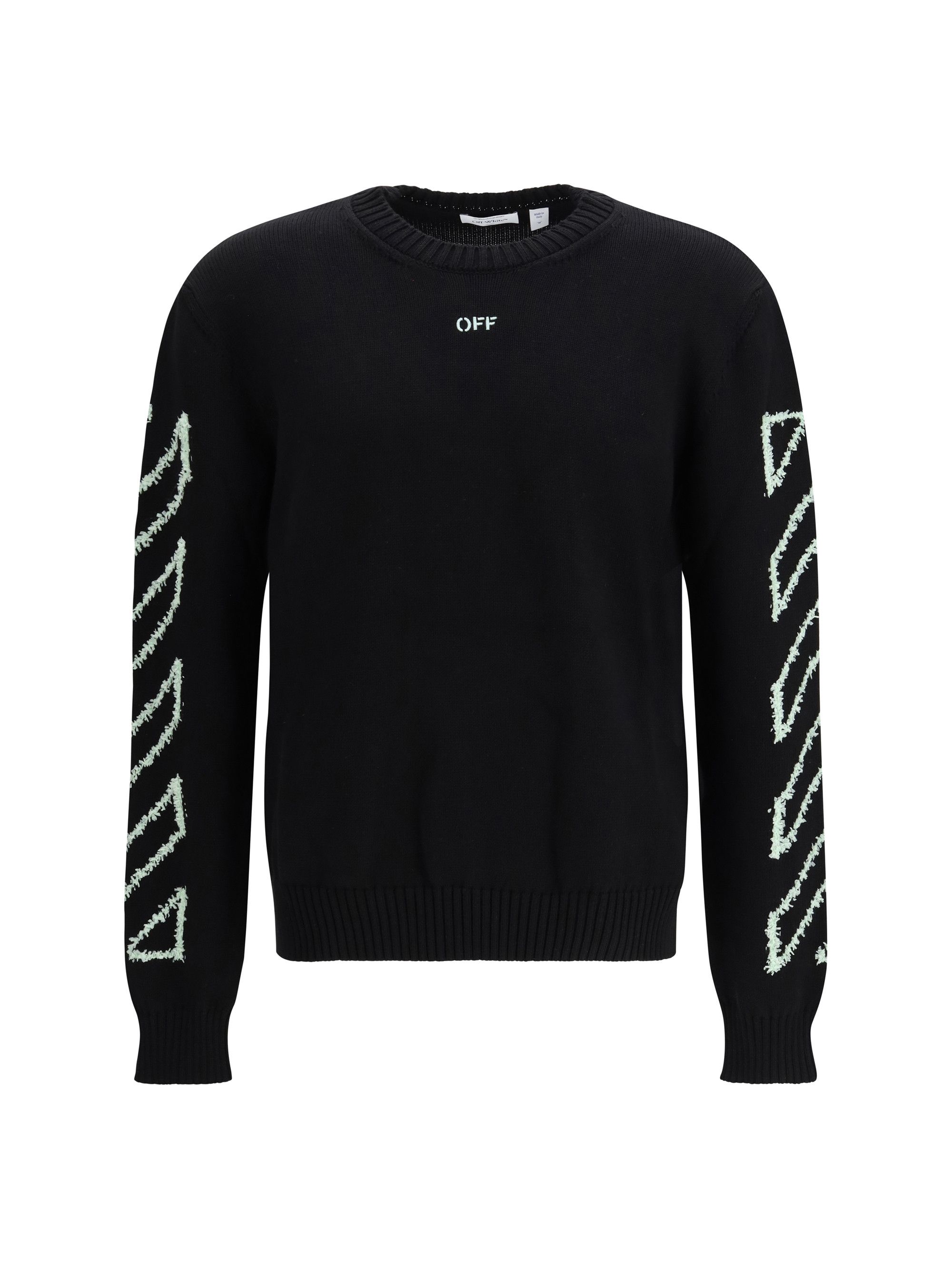 Diagonal Arrow Fuzzy Sweater