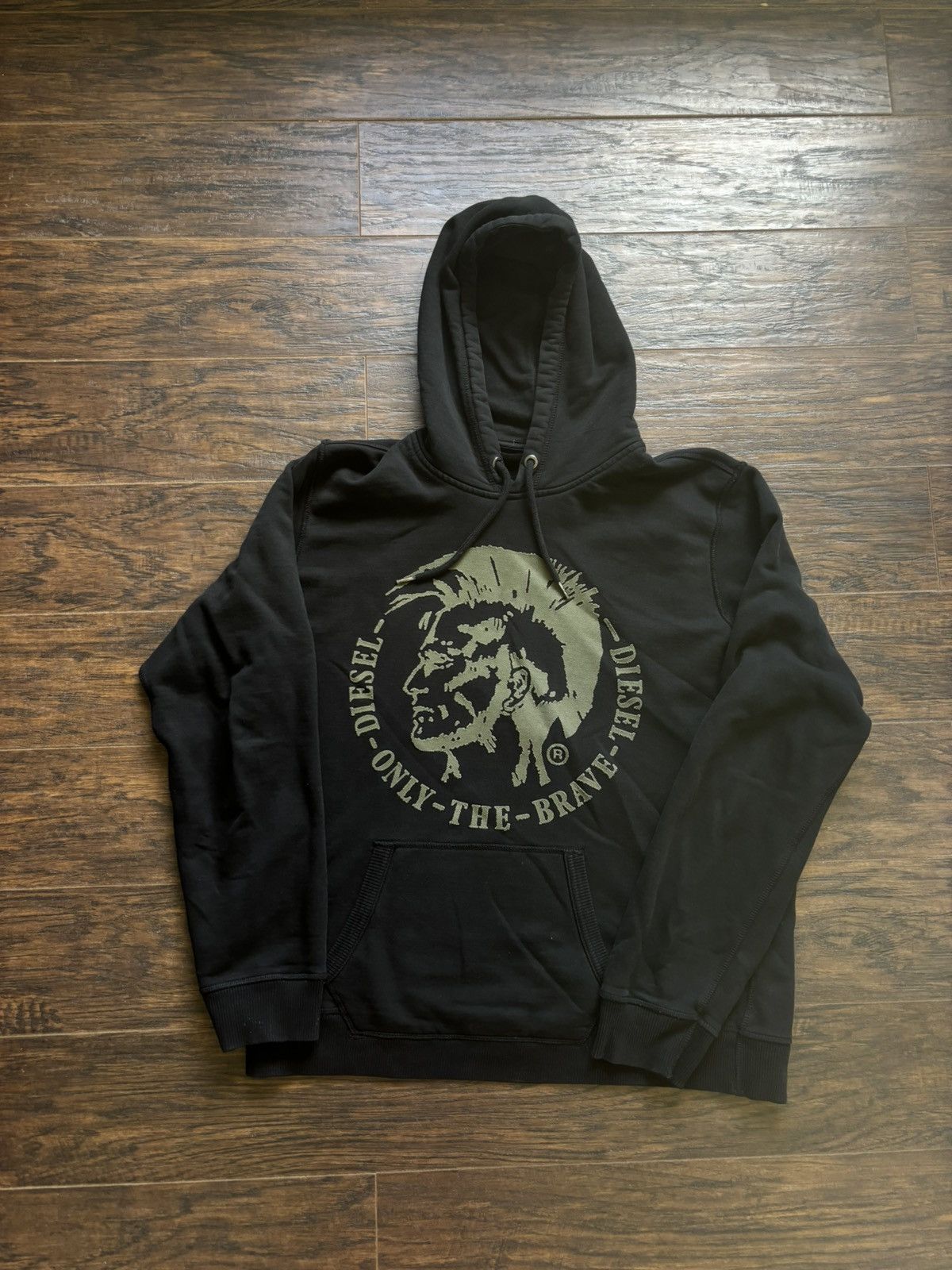 Diesel Diesel Only The Brave Black Hoodie Size US M / EU 48-50 / 2 - 1 Thumbnail