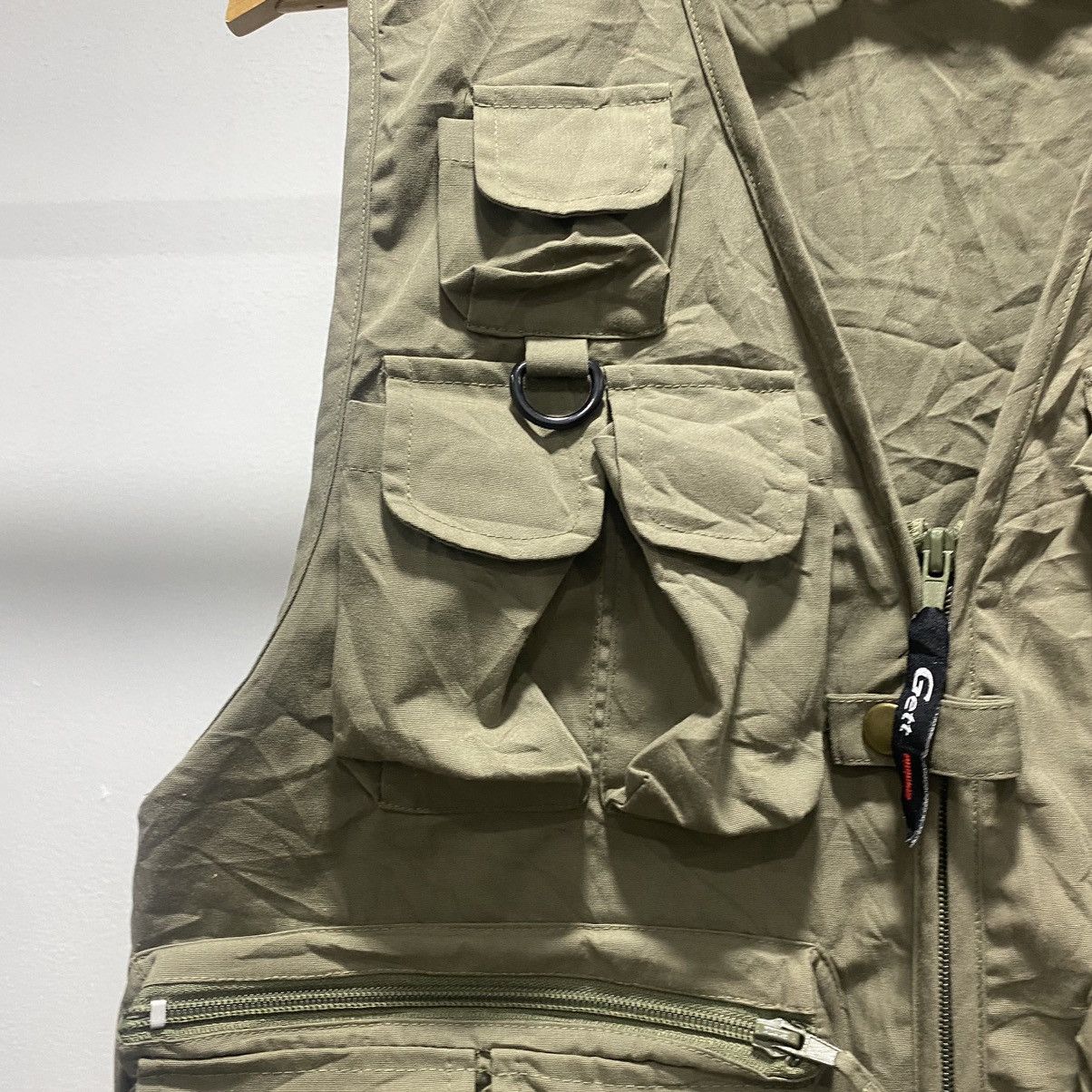 Japanese Brand Gett Utility Cargo Vest Multi Pocket Vest Army 90s Size US M / EU 48-50 / 2 - 11 Thumbnail
