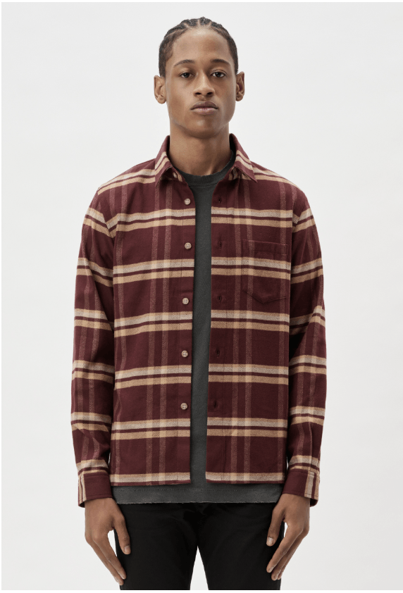 John Elliott Sly Straight Hem Flannel in Pico Check Size US M / EU 48-50 / 2 - 5 Thumbnail