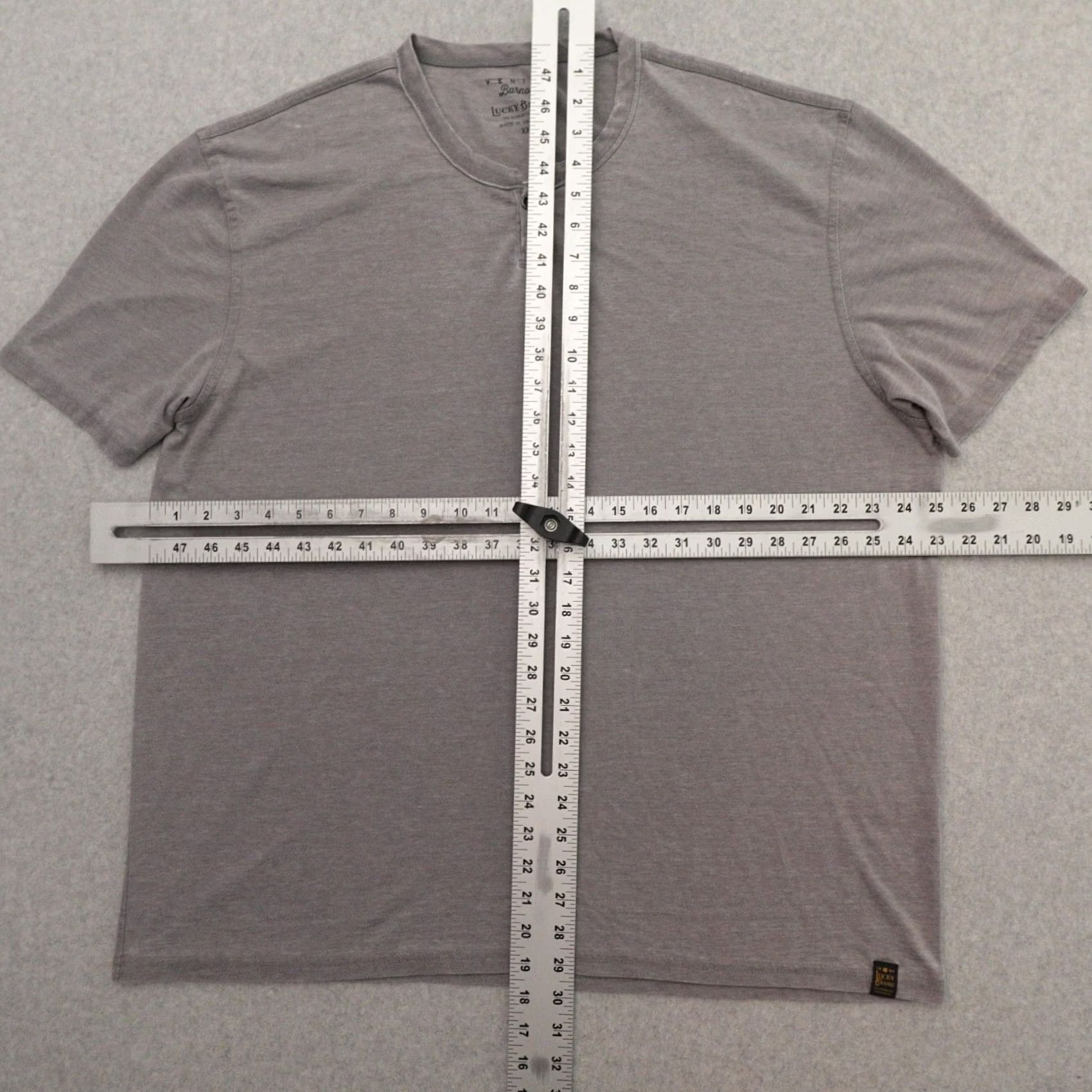 Lucky Brand Lucky Brand Tshirt Mens 2XL Gray Crew Neck Short Sleeve Vintage? Size US XXL / EU 58 / 5 - 3 Thumbnail